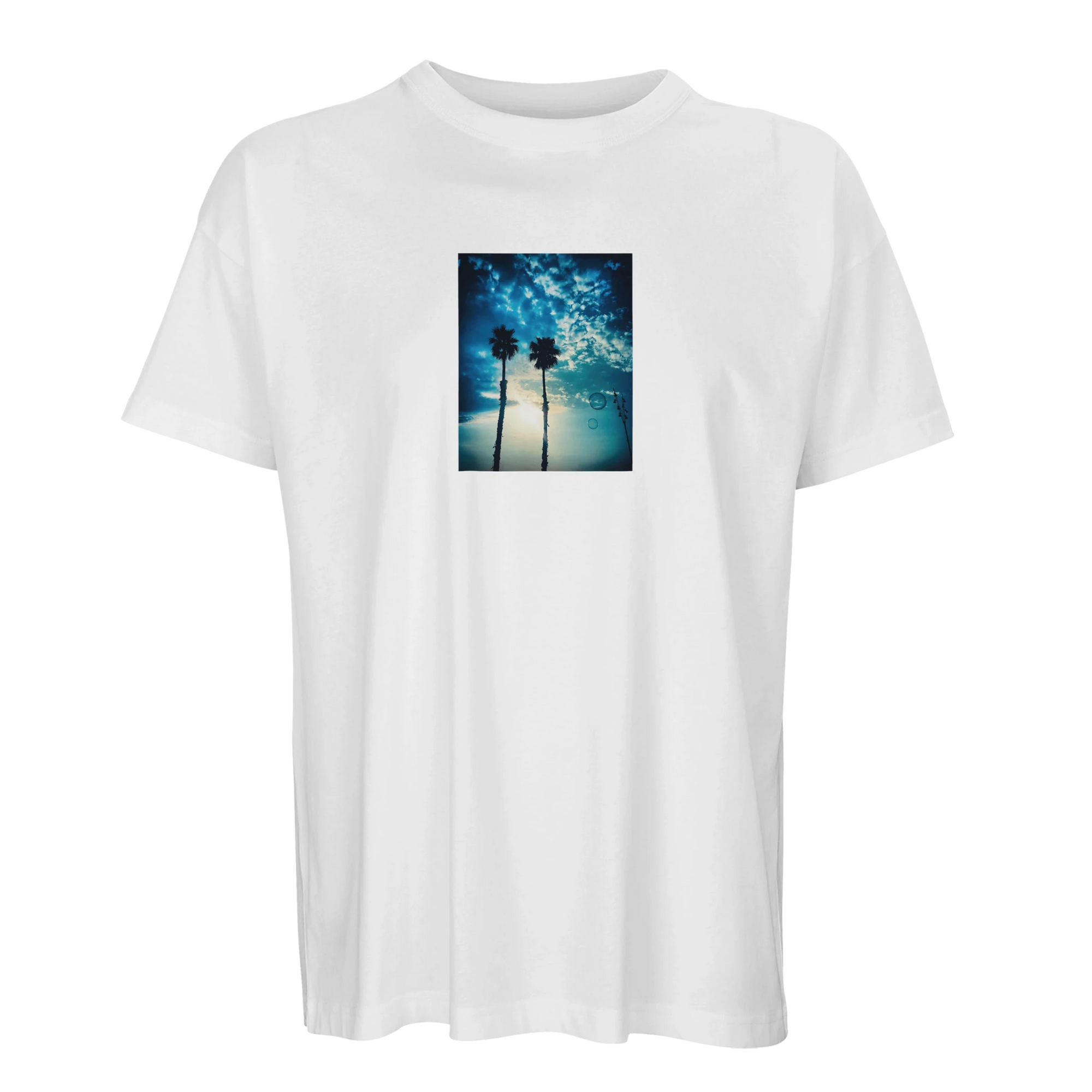Gratitude - "Bubbles and Sky Sticks" T-shirt White S 1
