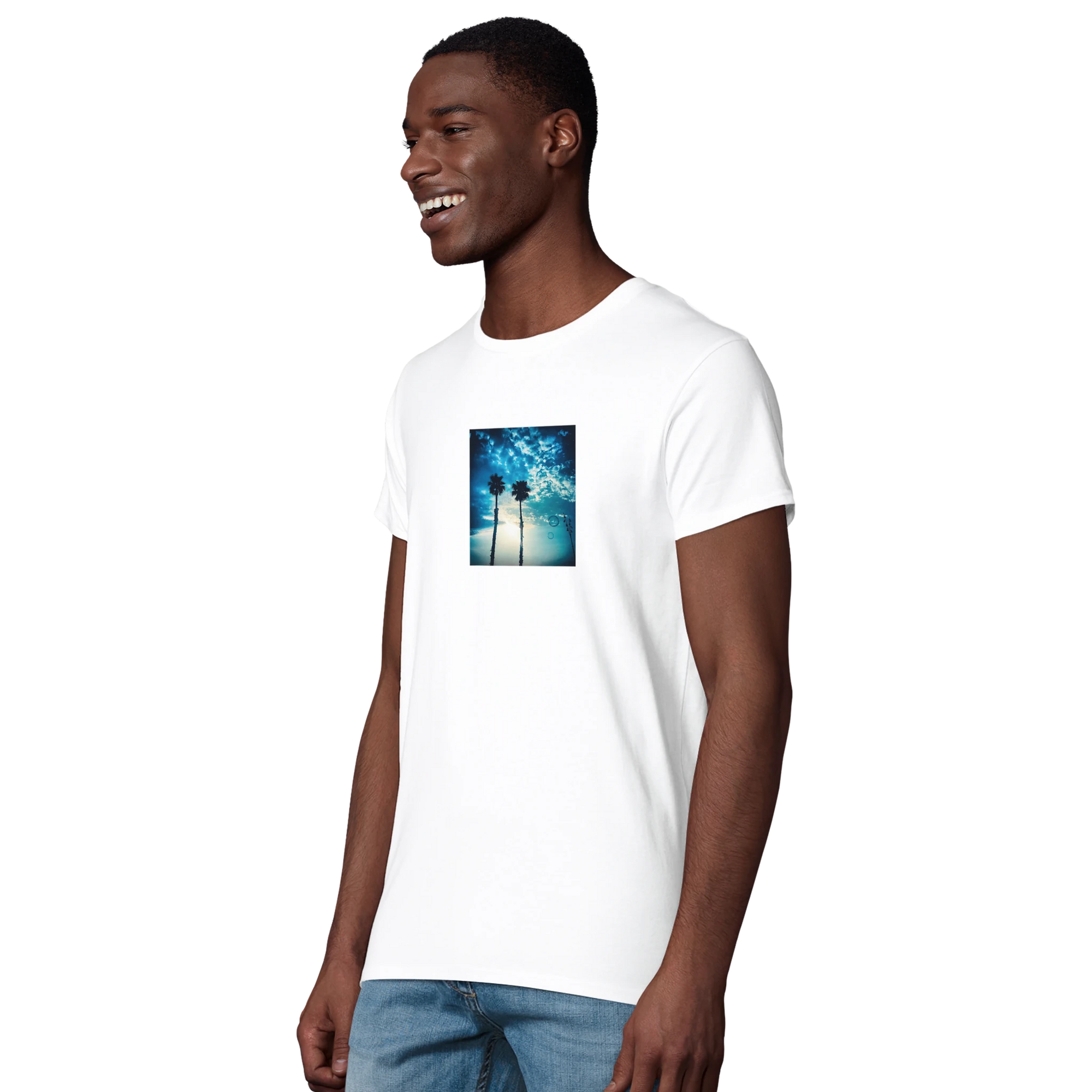 Gratitude - "Bubbles and Sky Sticks" T-shirt White XS 9