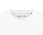 Gratitude - "Bubbles and Sky Sticks" T-shirt White XS 2