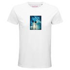 Gratitude - "Bubbles and Sky Sticks" T-shirt White XS 3