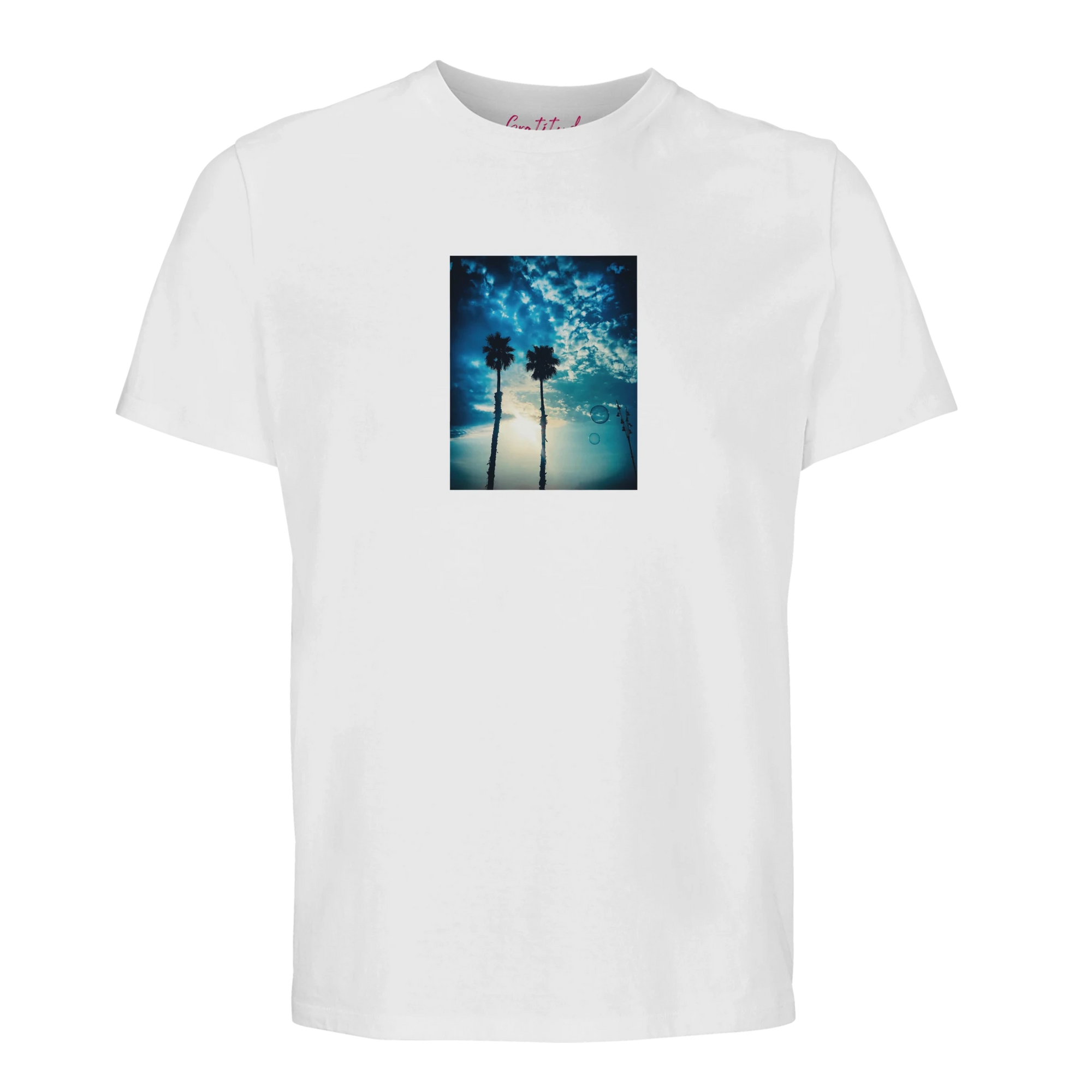Gratitude - "Bubbles and Sky Sticks" T-shirt White XS 1