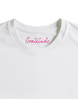 Gratitude - "Bubbles and Sky Sticks" T-shirt White XS 2