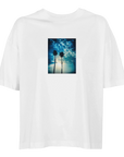 Gratitude - "Bubbles and Sky Sticks" T-shirt White XS 4