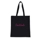 Gratitude - "Bubbles And Sky Sticks" Tote Bag Black 2