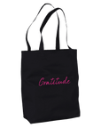 Gratitude - "Bubbles And Sky Sticks" Tote Bag Black 4
