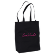 Gratitude - "Bubbles And Sky Sticks" Tote Bag Black 4