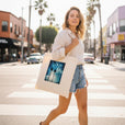 Gratitude - "Bubbles And Sky Sticks" Tote Bag Natural 7