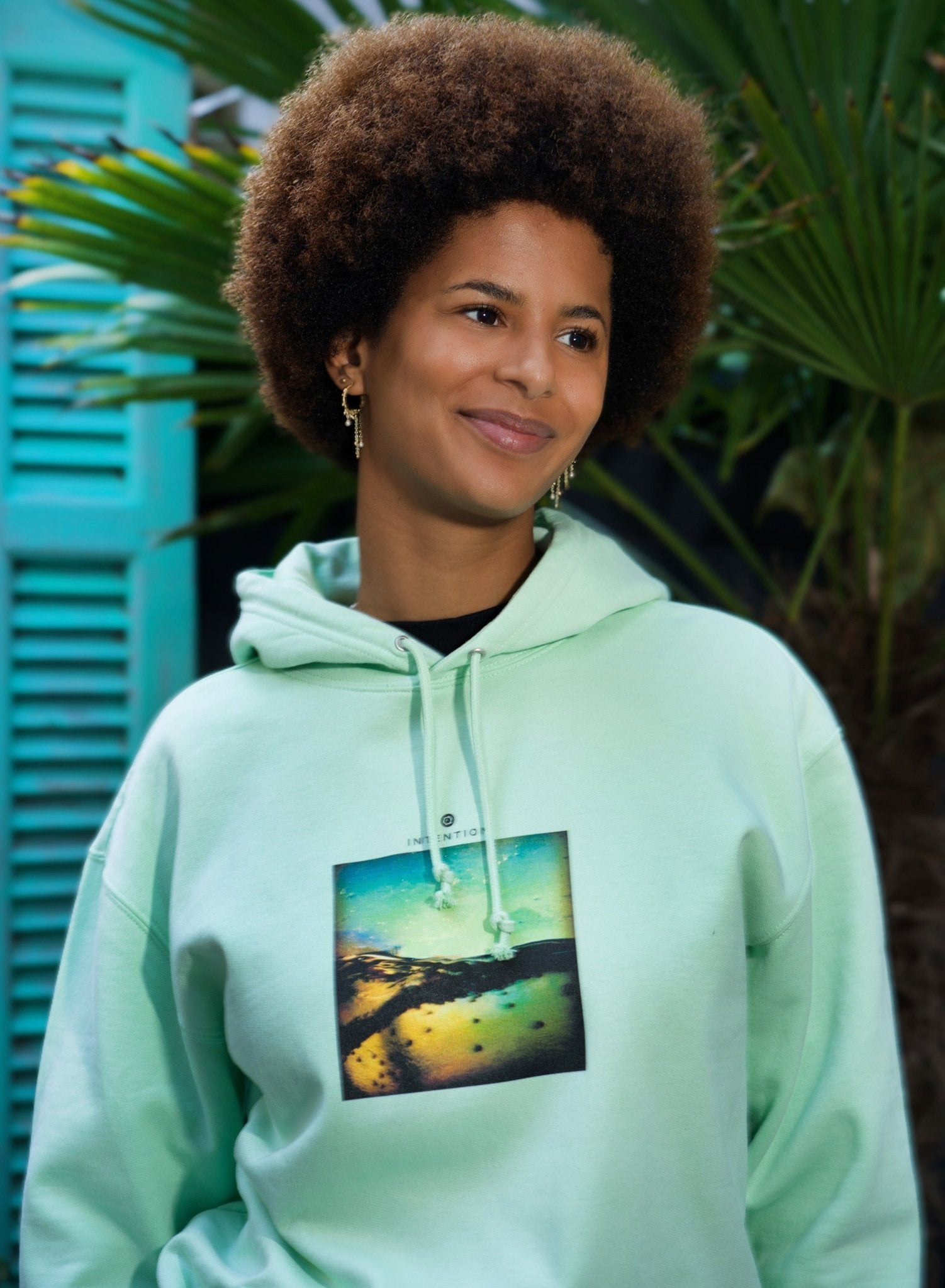 Harmonious  Hoodie «Underwater Flight » bleu Hoodie XS 1