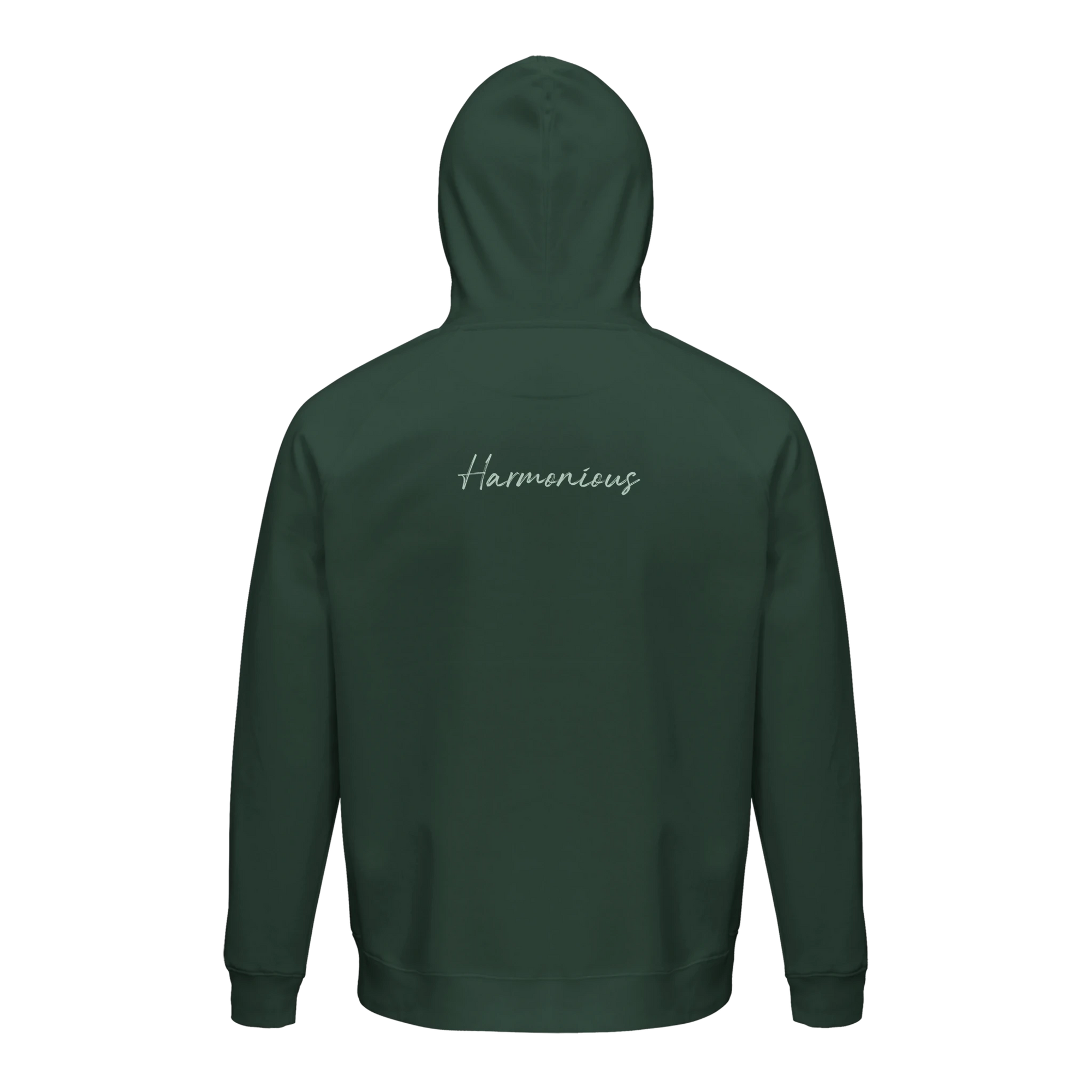 Harmonious  Hoodie  «Underwater Flight »Bottle Green 40