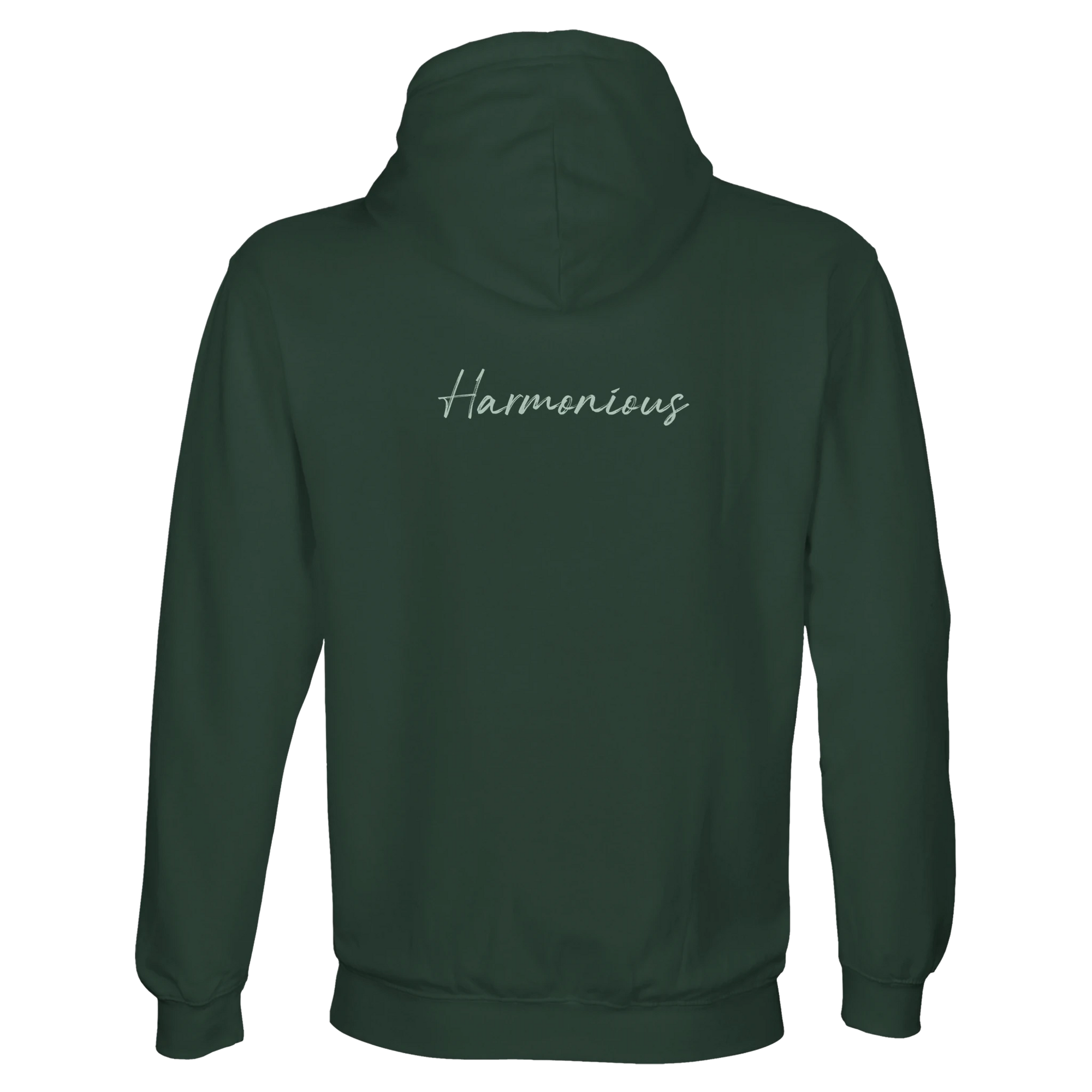 Harmonious  Hoodie  «Underwater Flight »Bottle Green 40