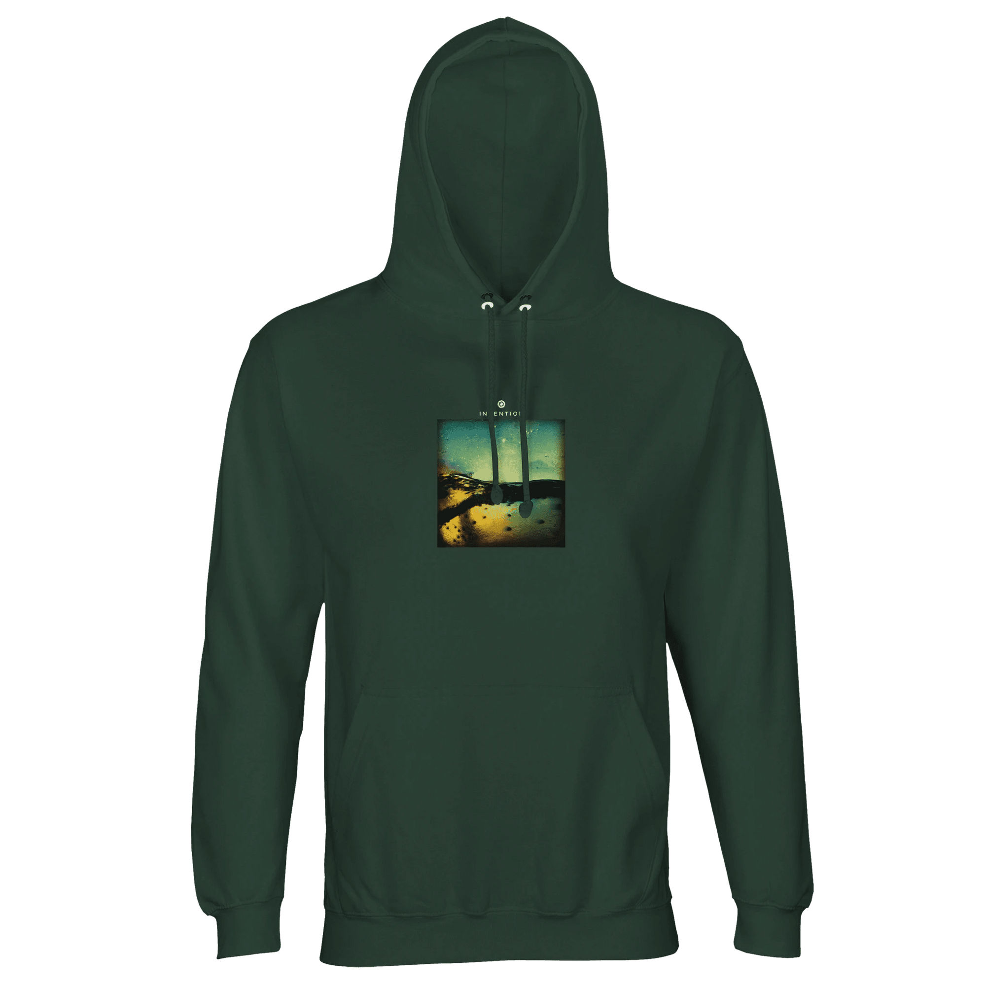 Harmonious  Hoodie  «Underwater Flight »Bottle Green 39