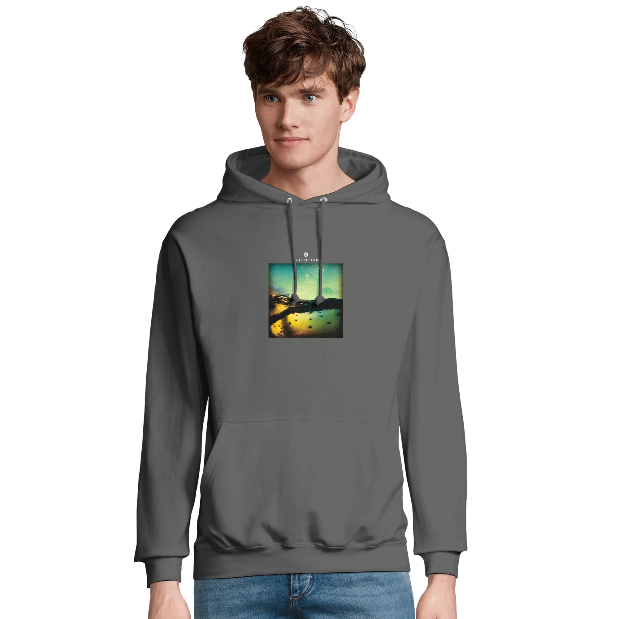 Harmonious  Hoodie  «Underwater Flight »charcoal melange 26