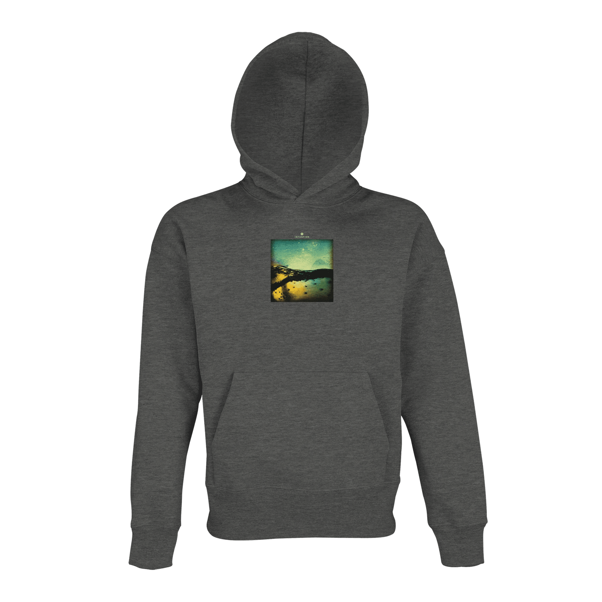 Harmonious  Hoodie  «Underwater Flight »Grey Melange 4