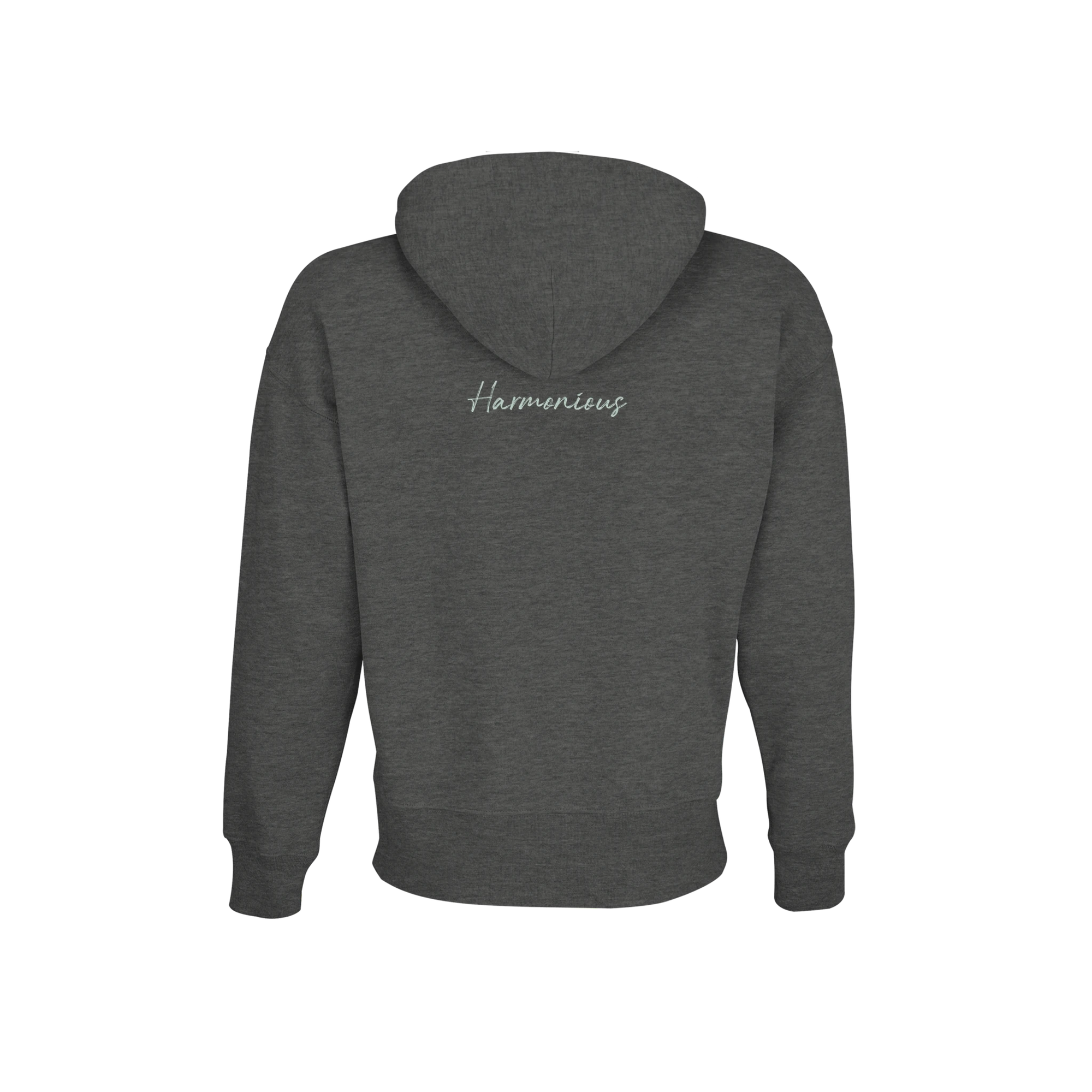 Harmonious  Hoodie  «Underwater Flight »Grey Melange 5
