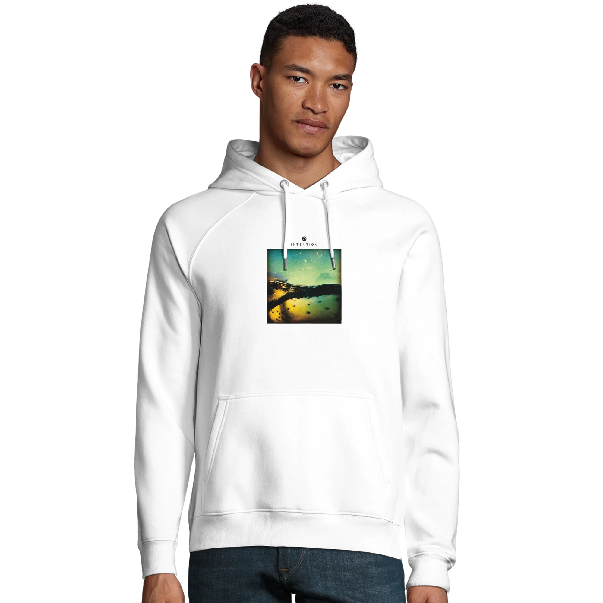 Harmonious - "Underwater Flight" Hoodie White XS 36