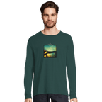 Harmonious - "Underwater Flight" Long sleeve green empire XS 6