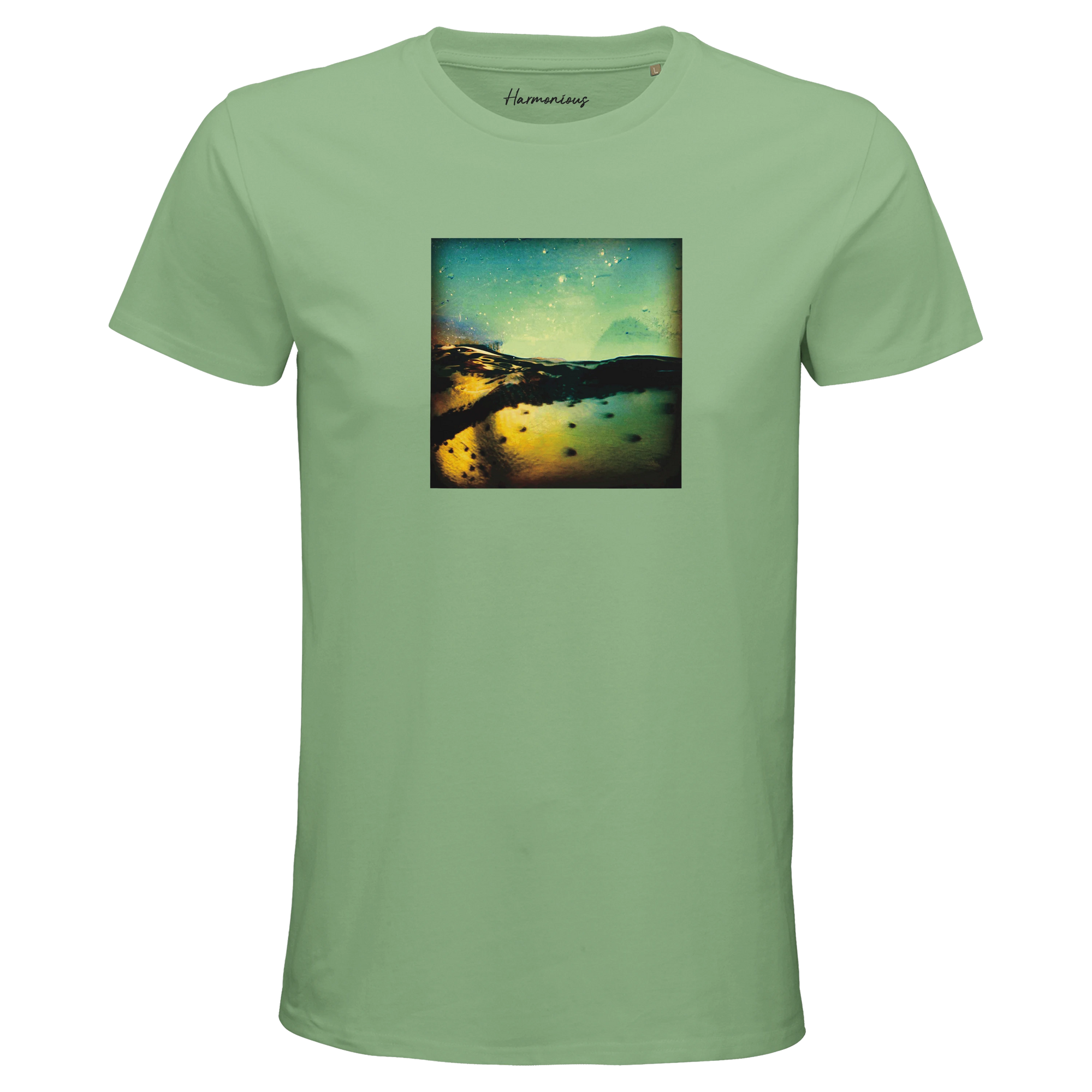 Harmonious - "Underwater Flight" T-shirt apple green 1