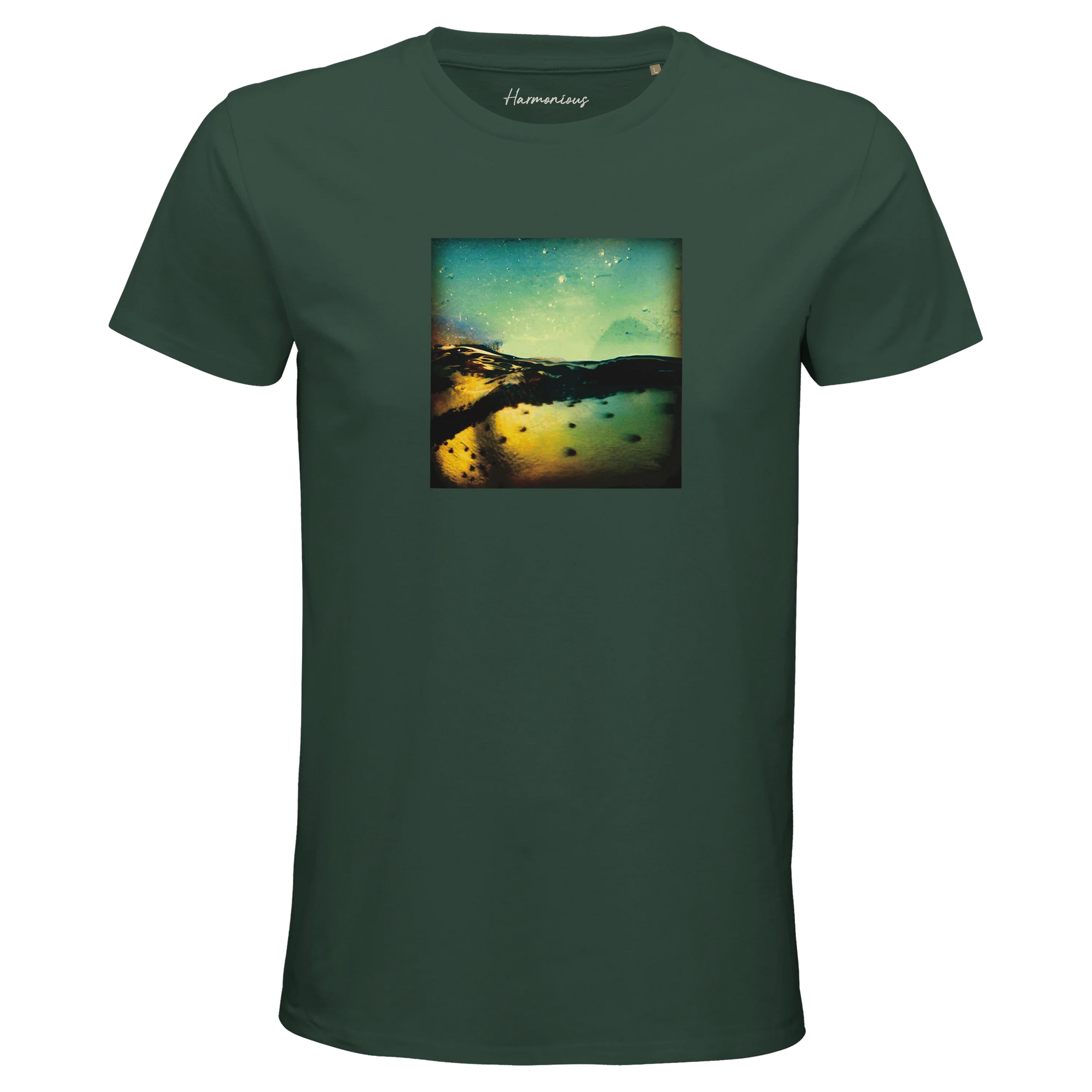 Harmonious - "Underwater Flight" T-shirt Bottle Green 1
