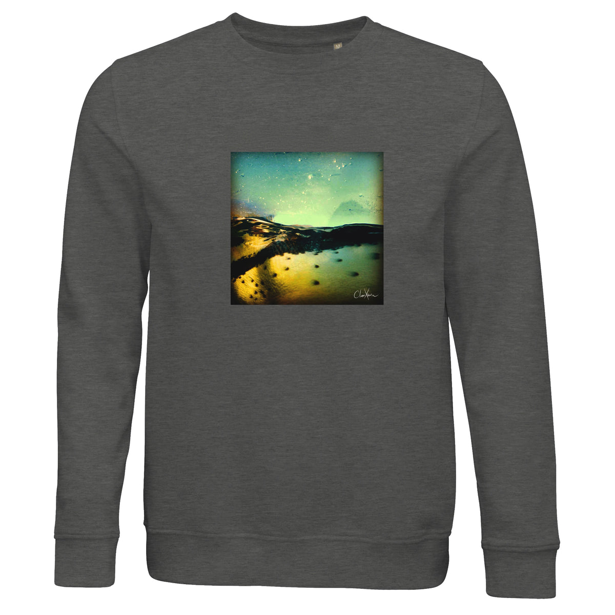 Harmonious - "Underwater Flight" Sweatshirt Grey Melange 1