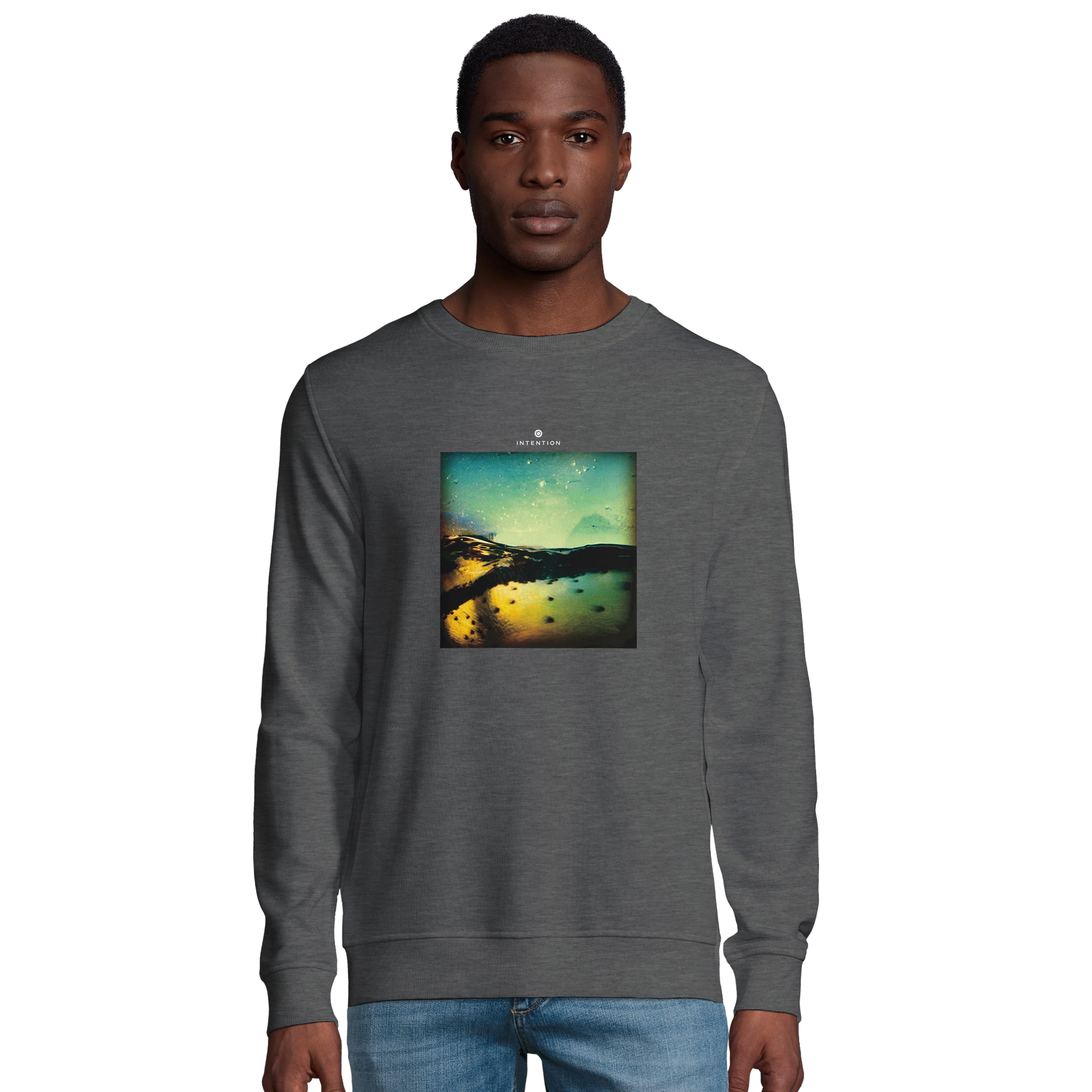 Harmonious - "Underwater Flight" Sweatshirt Grey Melange 3