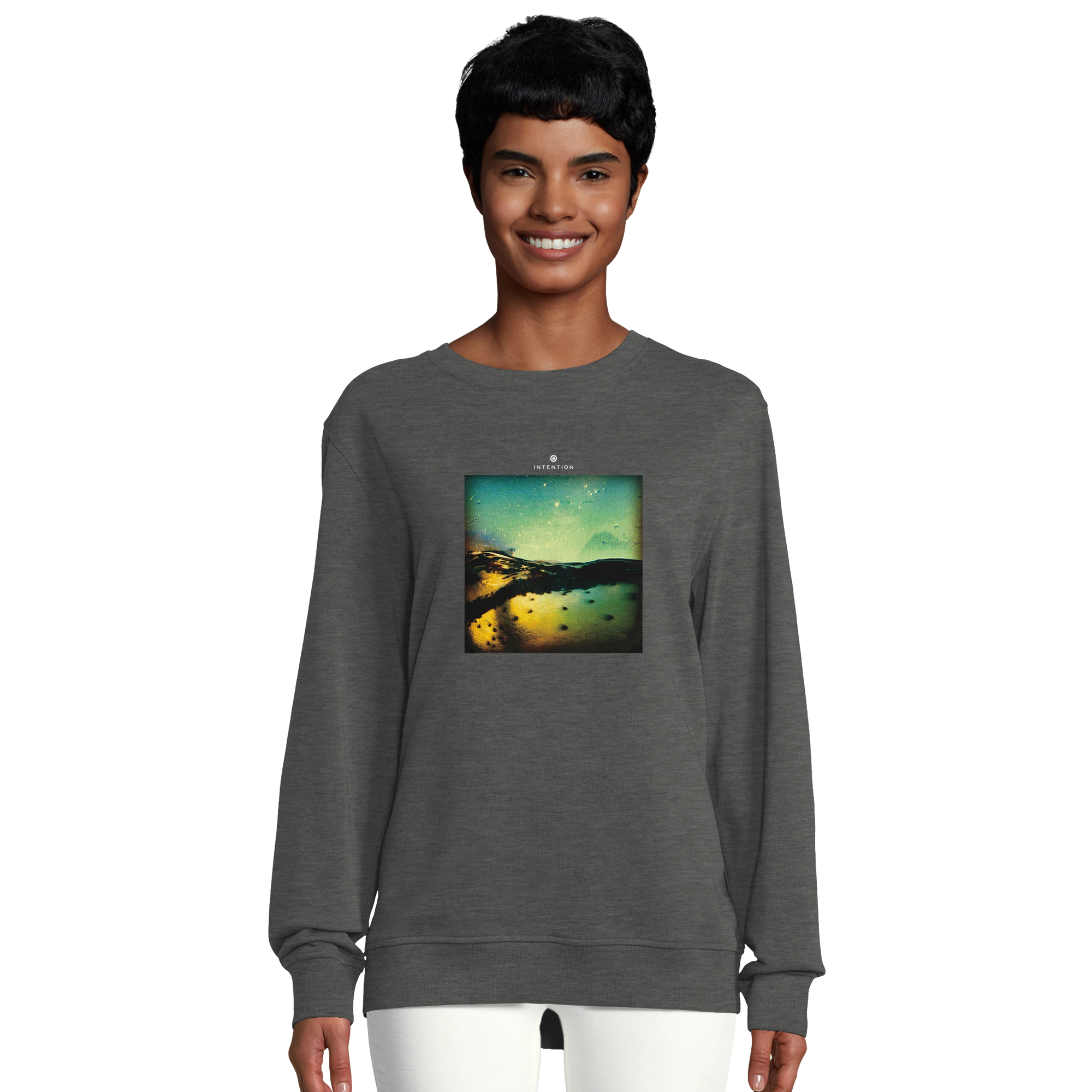 Harmonious - "Underwater Flight" Sweatshirt Grey Melange 5