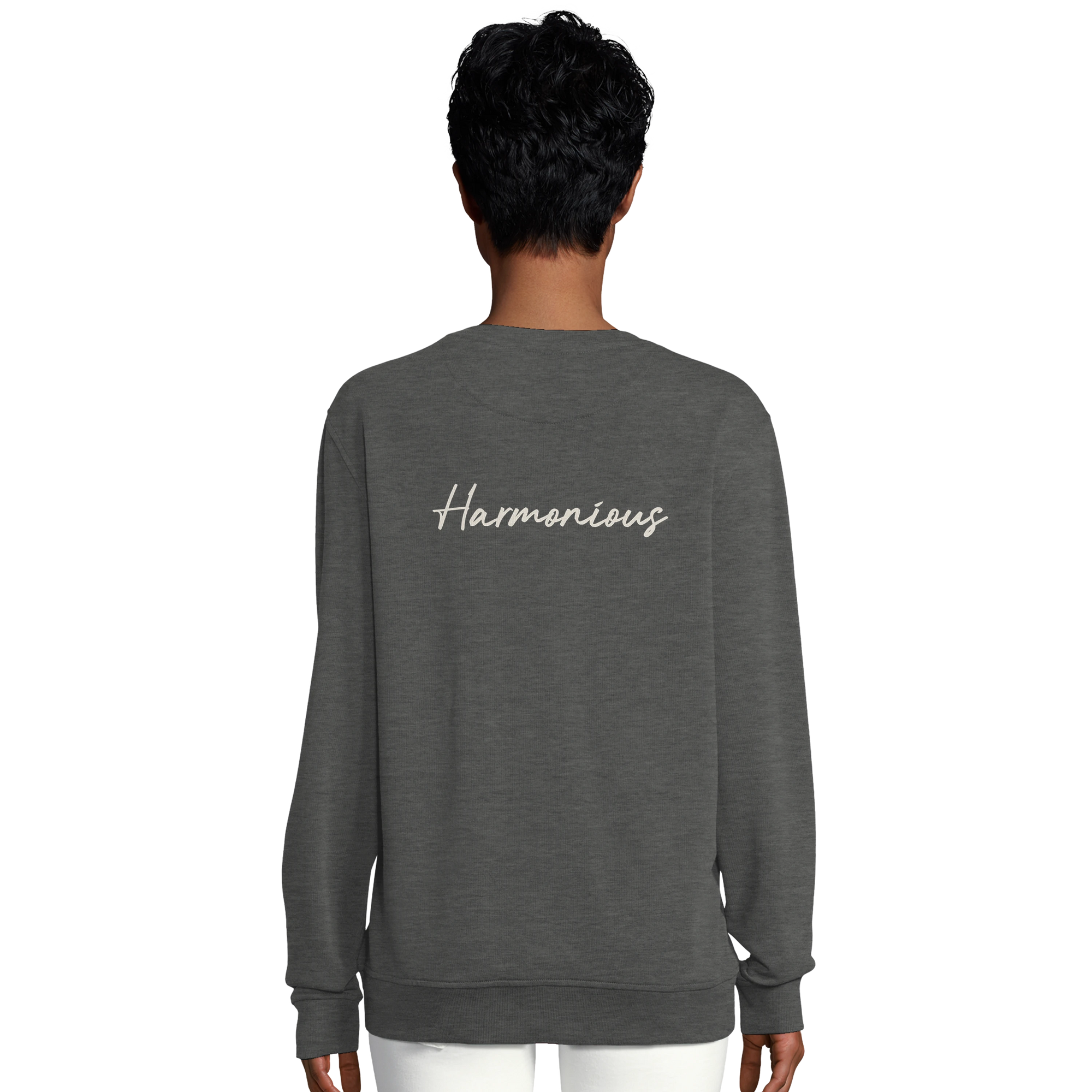 Harmonious - "Underwater Flight" Sweatshirt Grey Melange 6