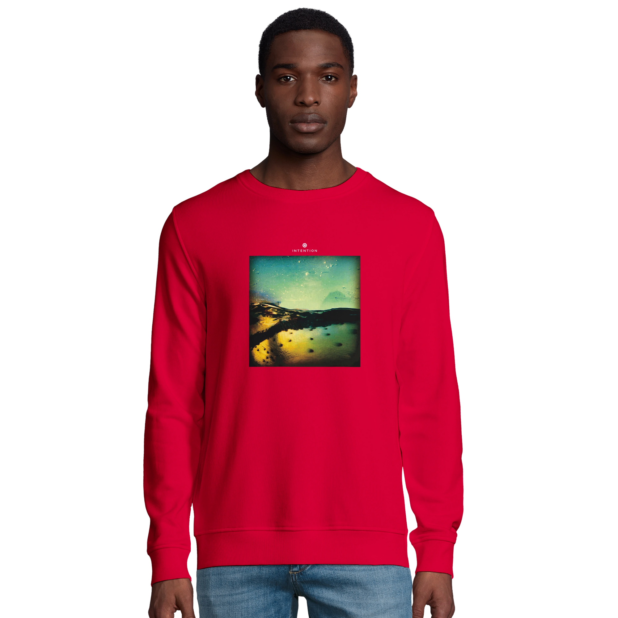 Harmonious - "Underwater Flight" Sweatshirt Red 3