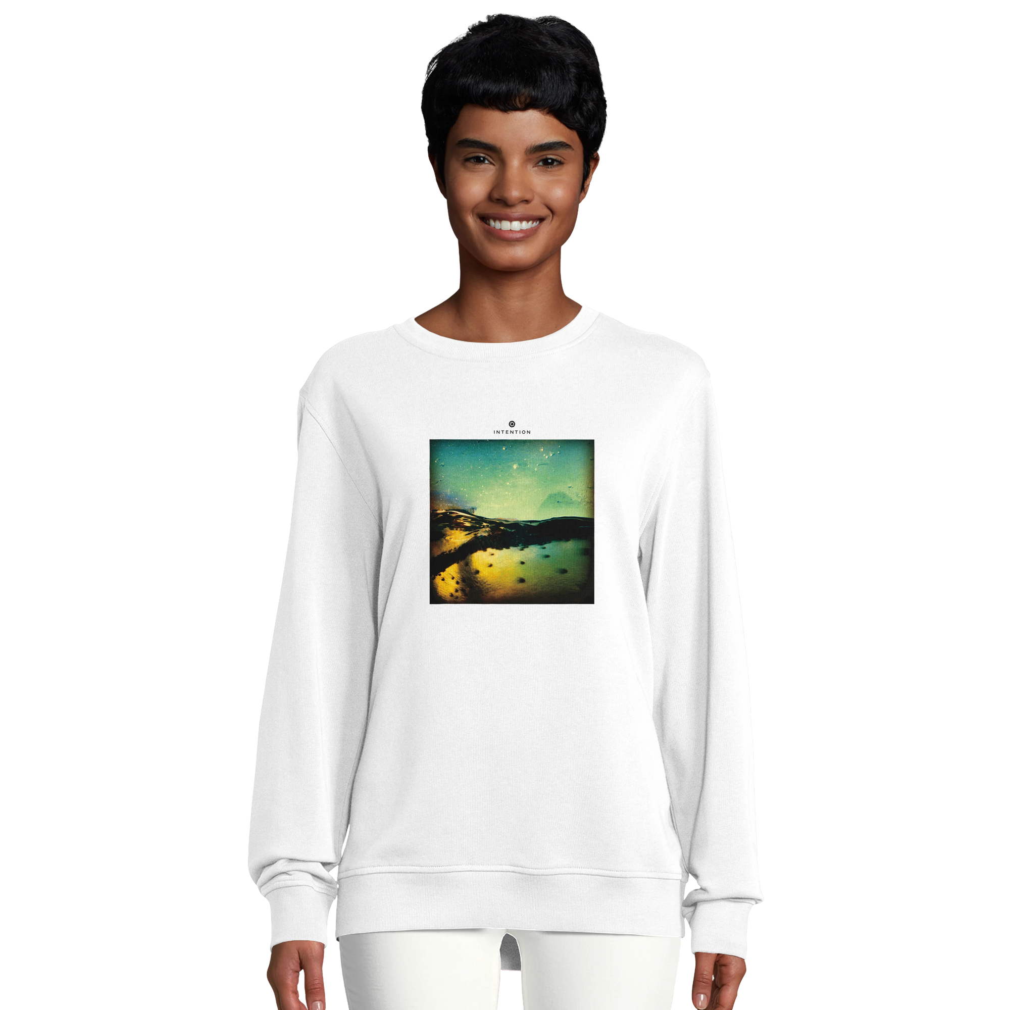 Harmonious - "Underwater Flight" Sweatshirt White 5
