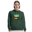 Harmonious - "Underwater Flight" Hoodie Bottle Green 5