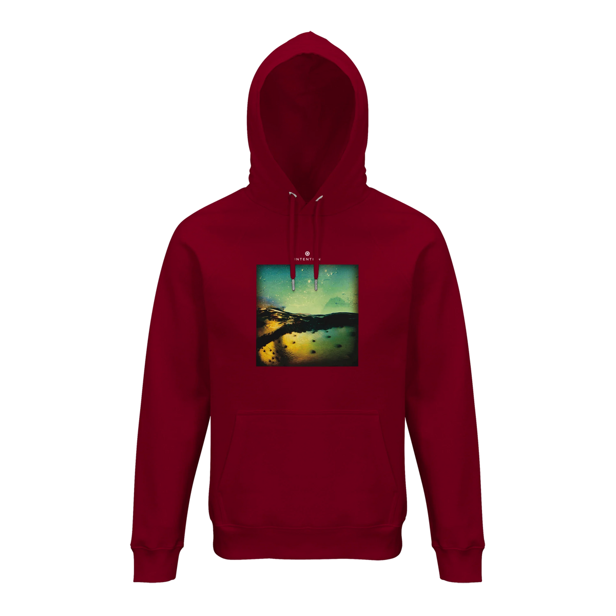 Harmonious - "Underwater Flight" Hoodie Burgundy 1