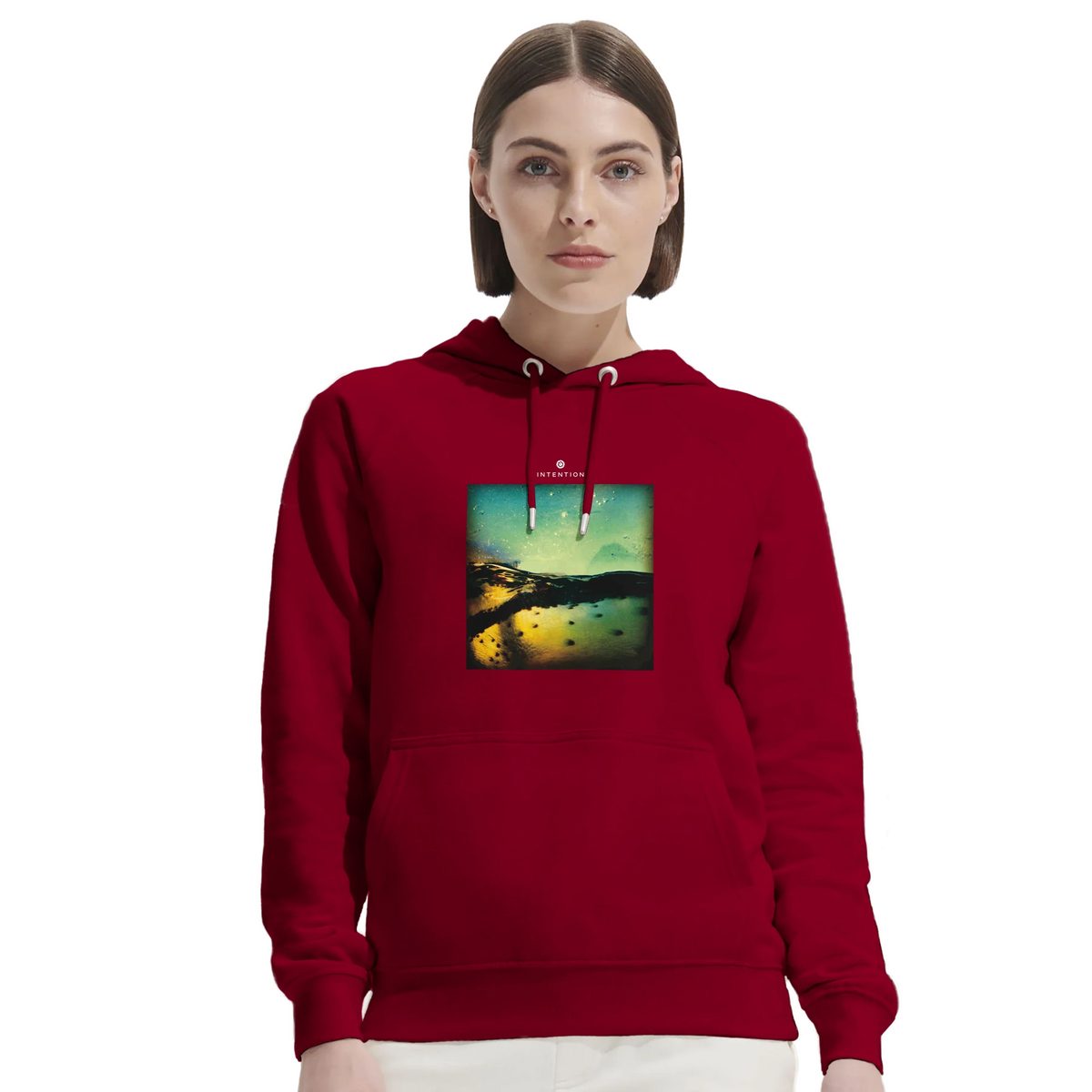 Harmonious - "Underwater Flight" Hoodie Burgundy 5
