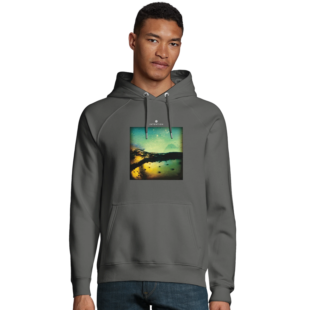 Harmonious - "Underwater Flight" Hoodie charcoal melange 3
