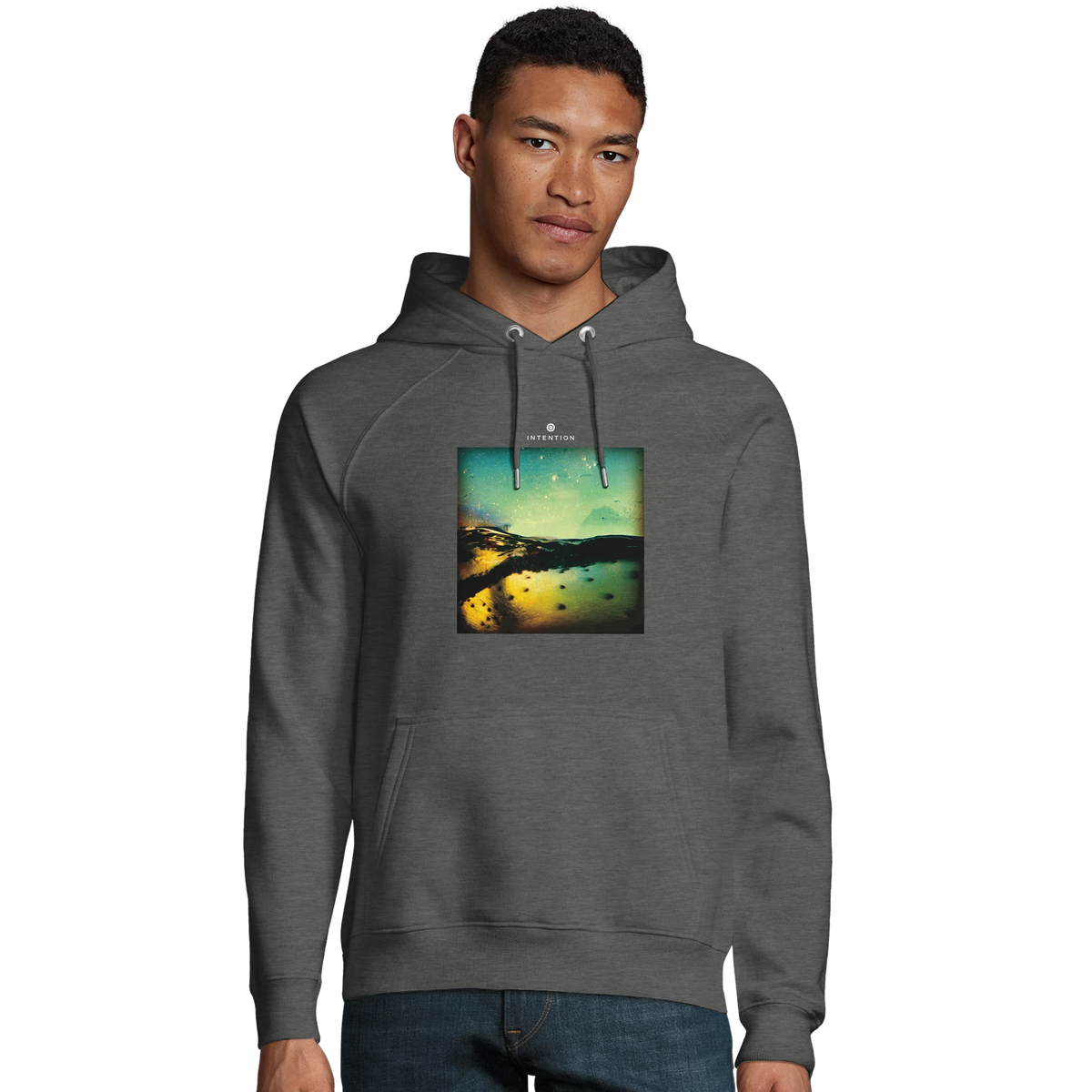 Harmonious - "Underwater Flight" Hoodie Grey Melange 3