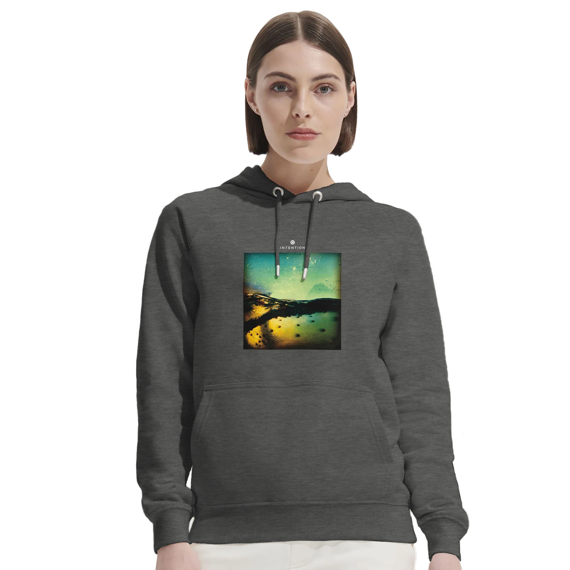 Harmonious - "Underwater Flight" Hoodie Grey Melange 5