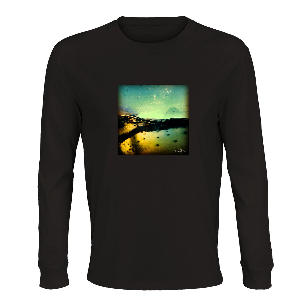 Harmonious - "Underwater Flight" Long sleeve Deep Black 1