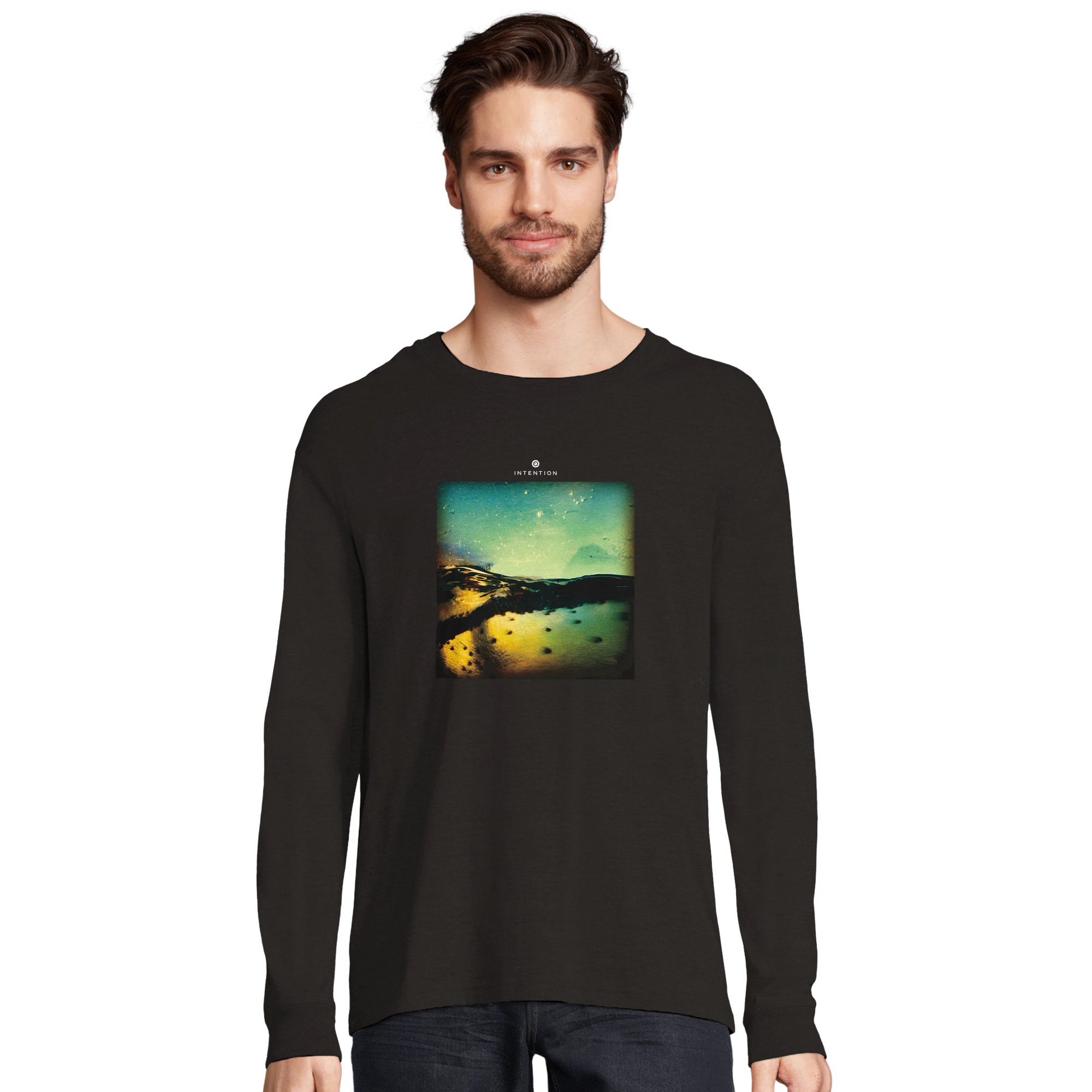 Harmonious - "Underwater Flight" Long sleeve Deep Black 3