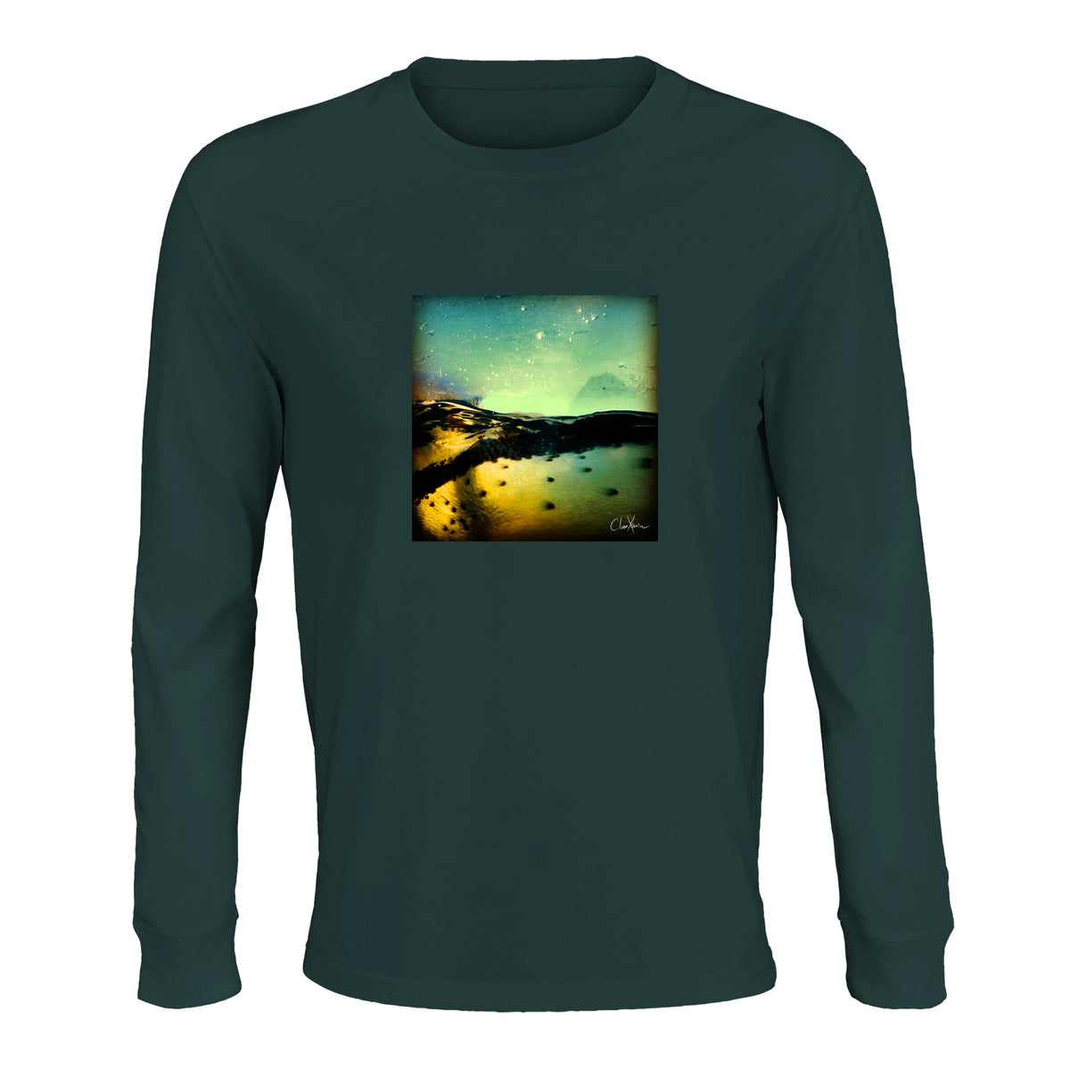 Harmonious - "Underwater Flight" Long sleeve green empire 1