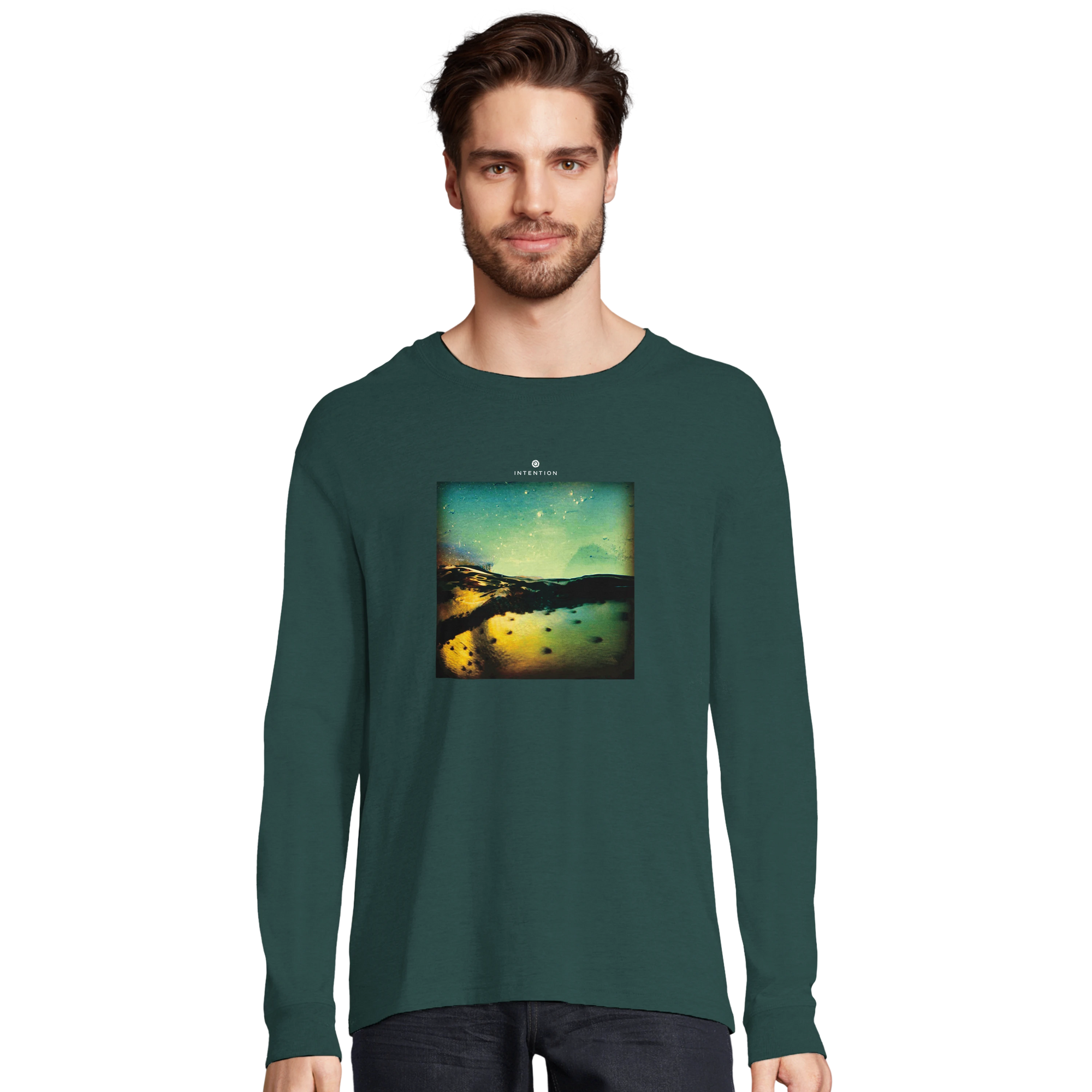 Harmonious - "Underwater Flight" Long sleeve green empire 3
