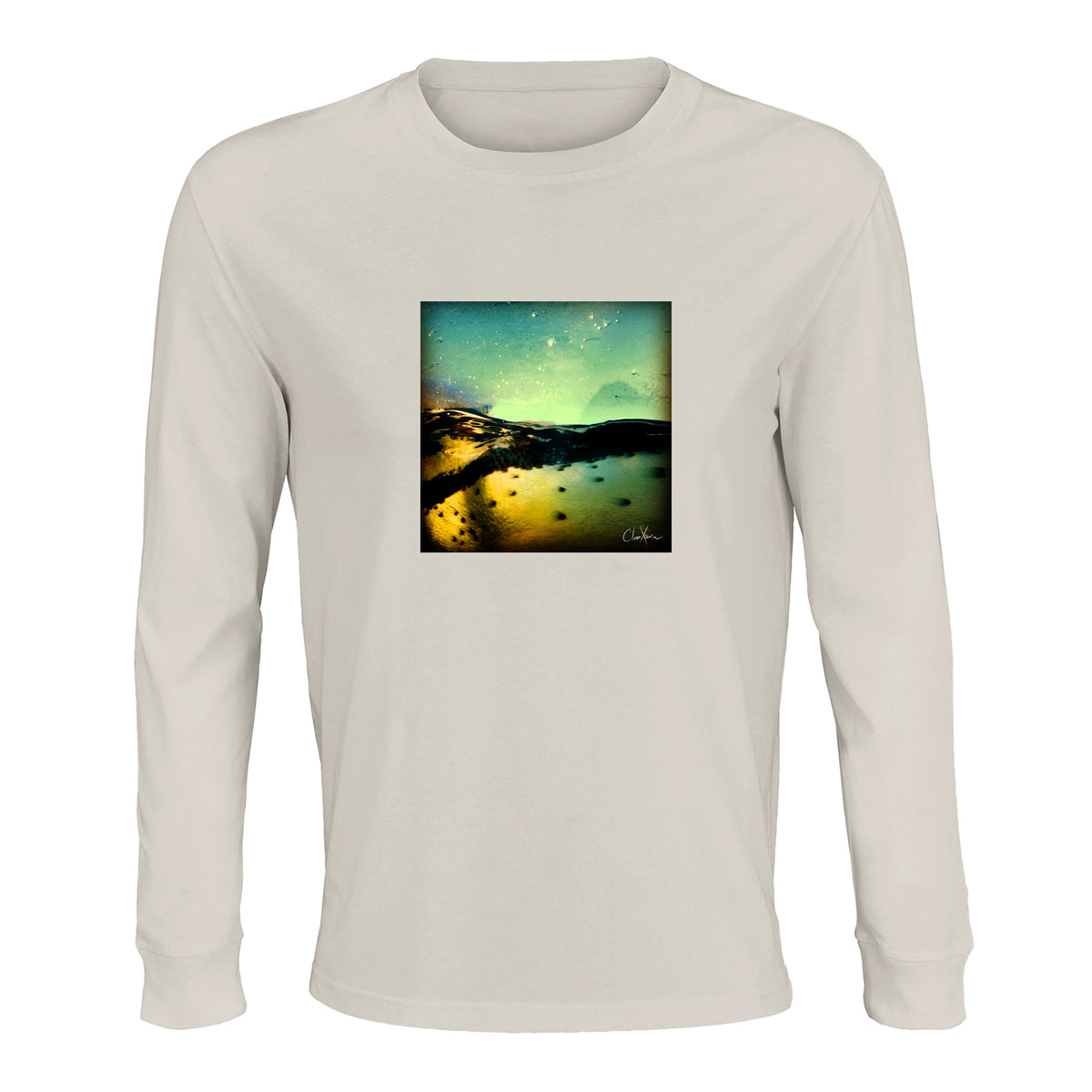 Harmonious - "Underwater Flight" Long sleeve Off White 1