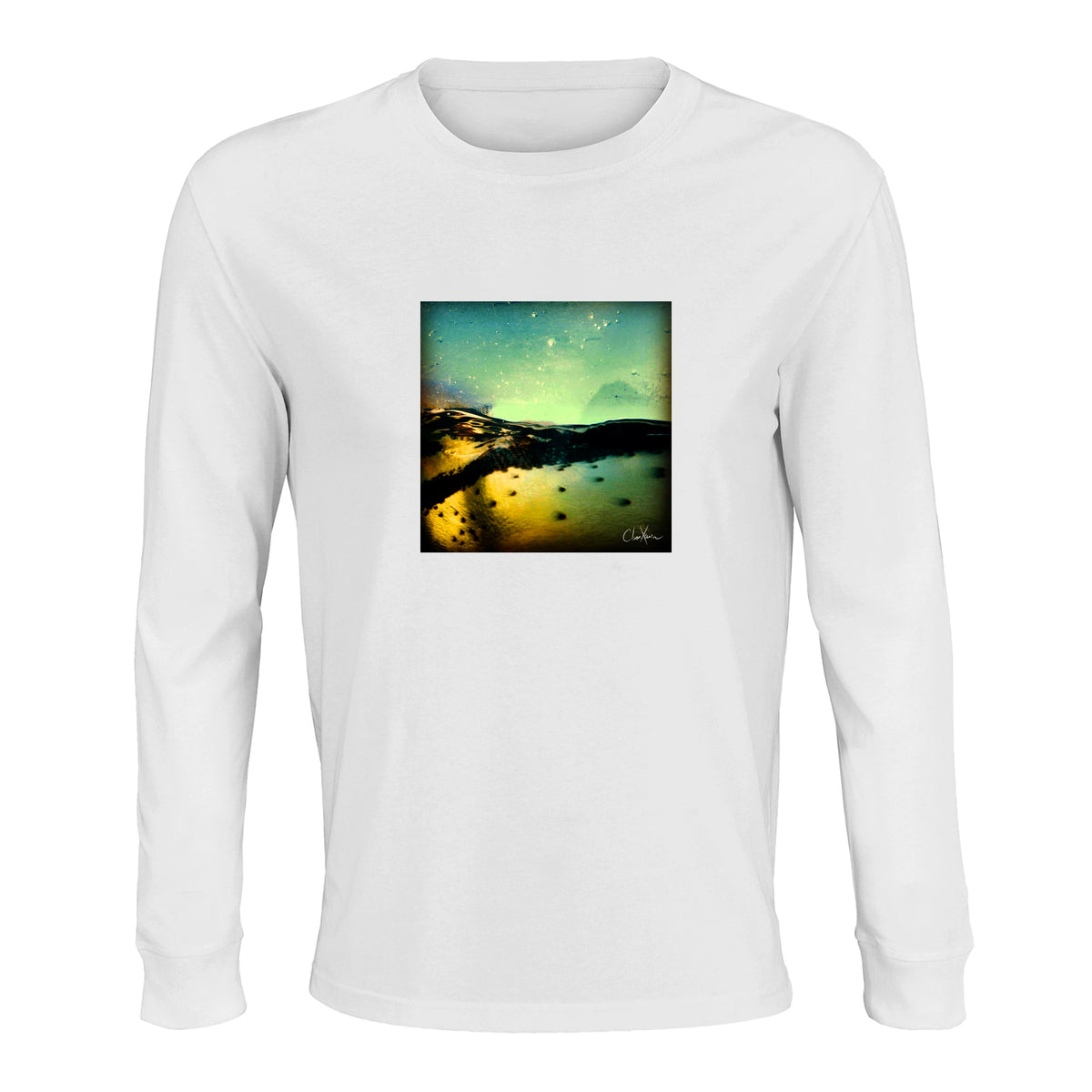 Harmonious - "Underwater Flight" Long sleeve White 1