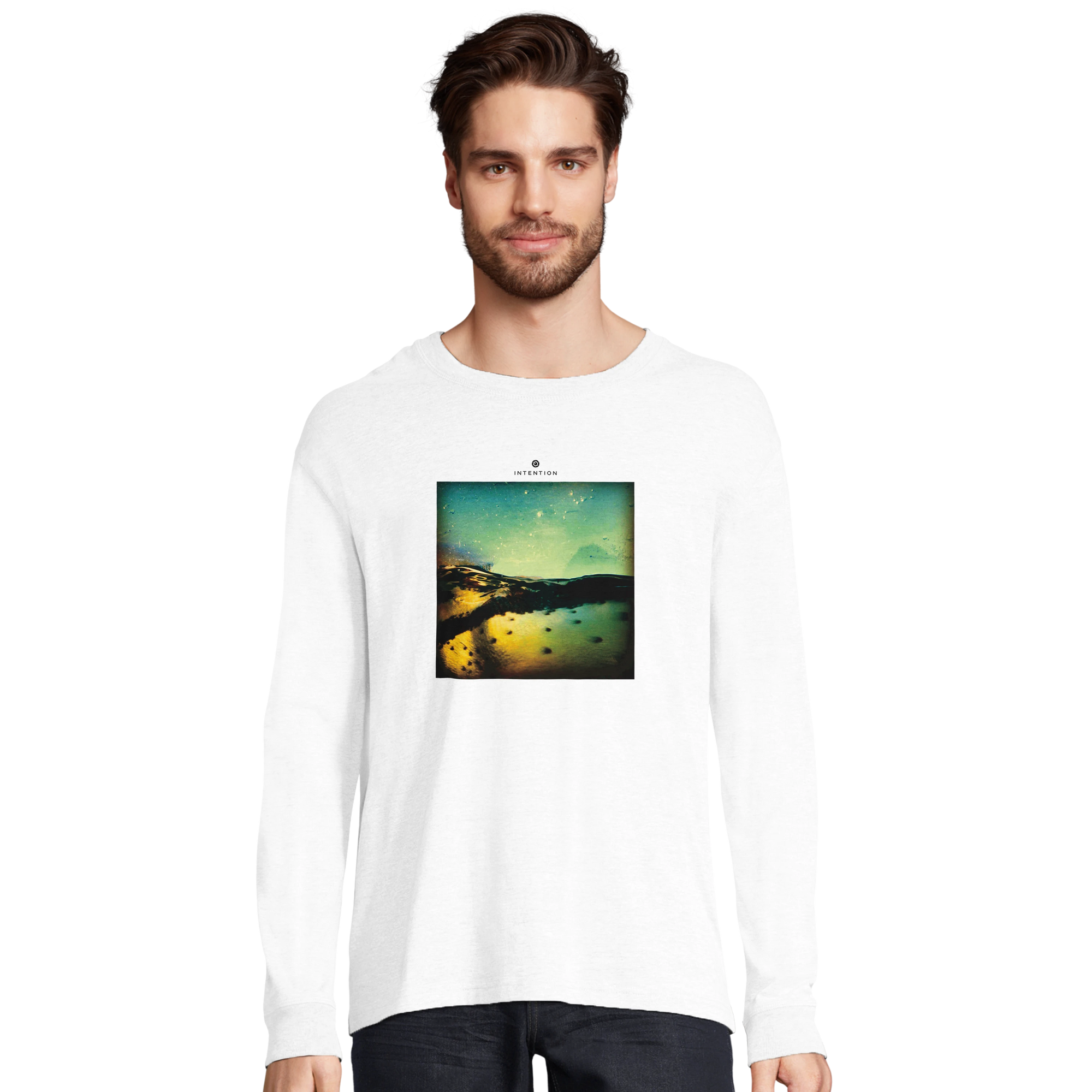 Harmonious - "Underwater Flight" Long sleeve White 3