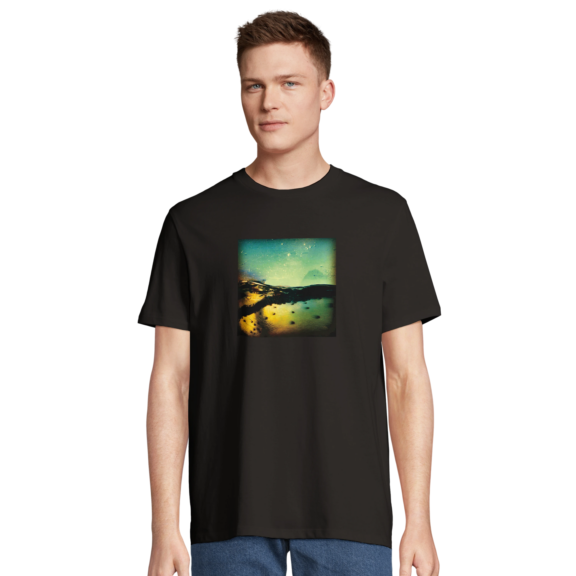 Harmonious - "Underwater Flight" T-shirt Deep Black 4