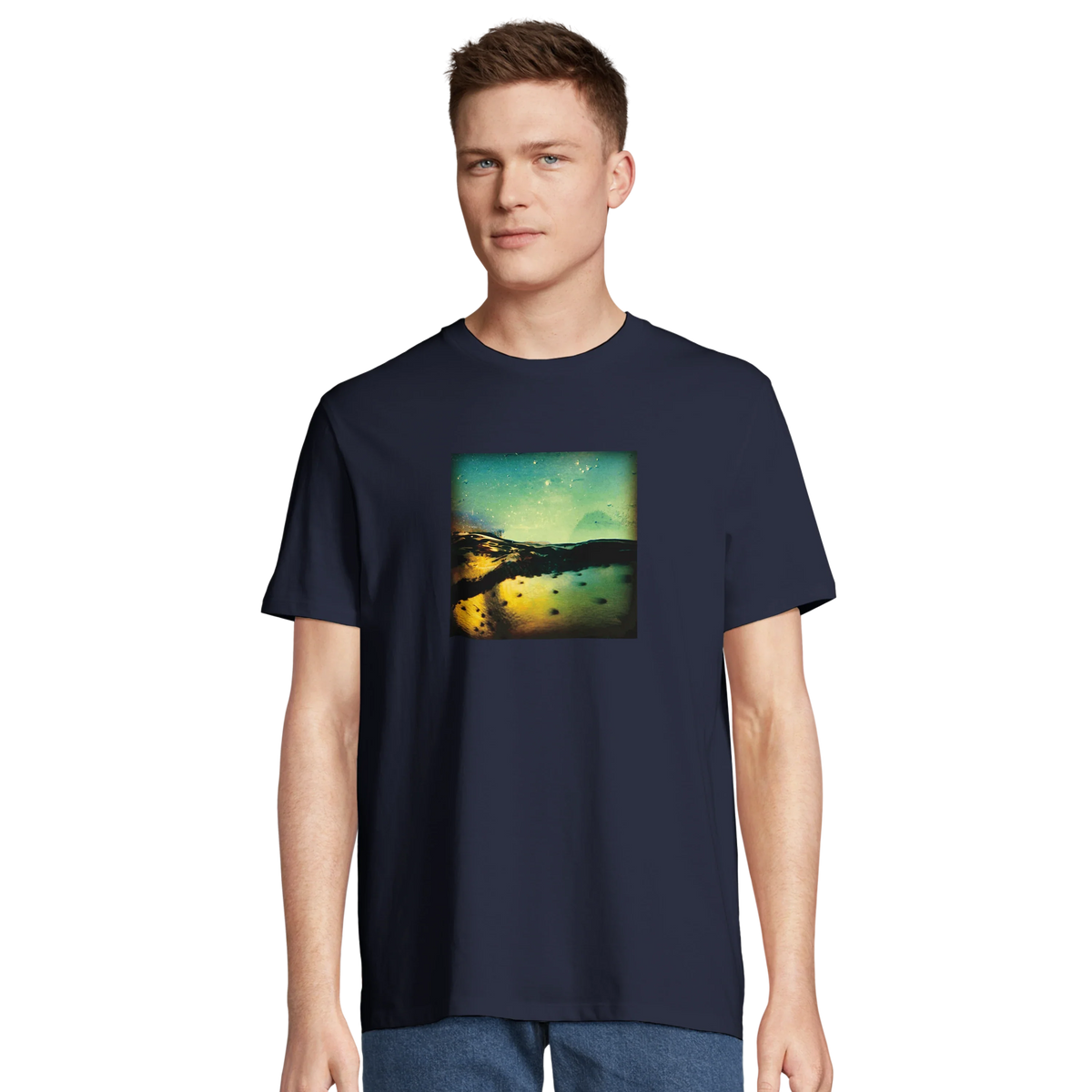 Harmonious - "Underwater Flight" T-shirt French Navy 4