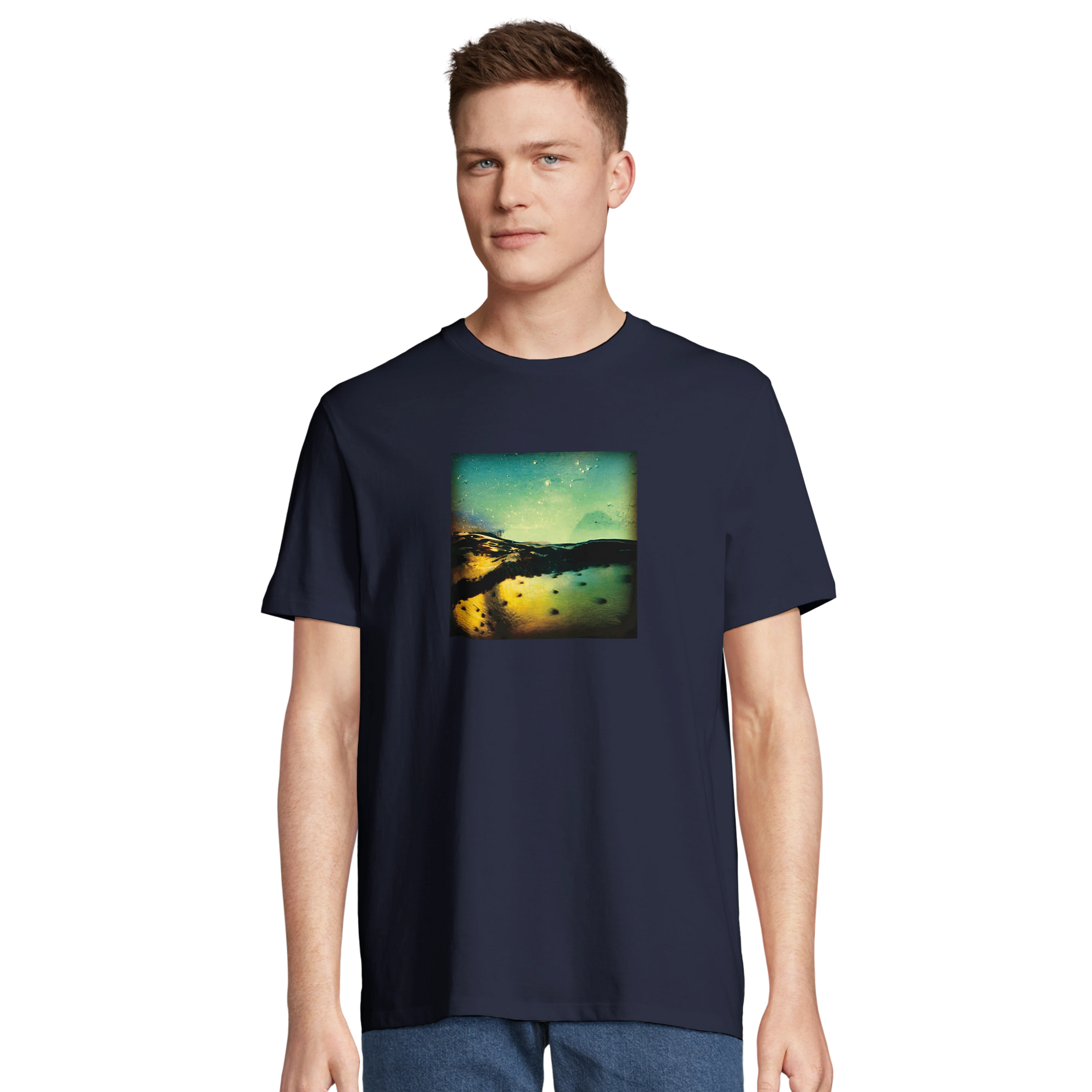 Harmonious - "Underwater Flight" T-shirt French Navy 4
