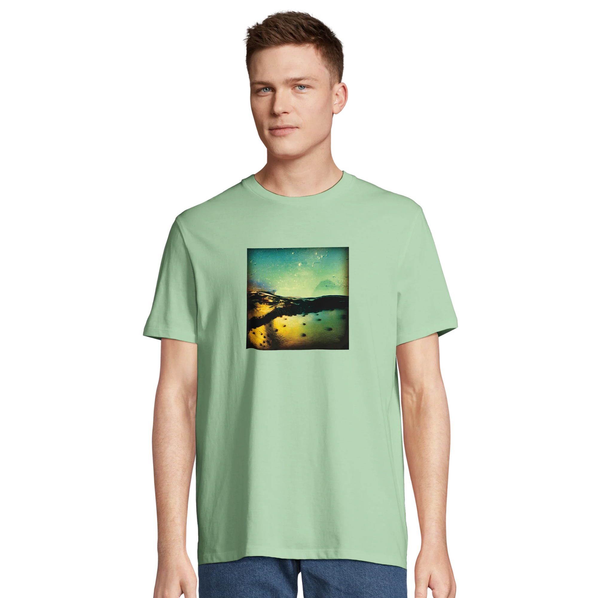 Harmonious - "Underwater Flight" T-shirt frozen green 4