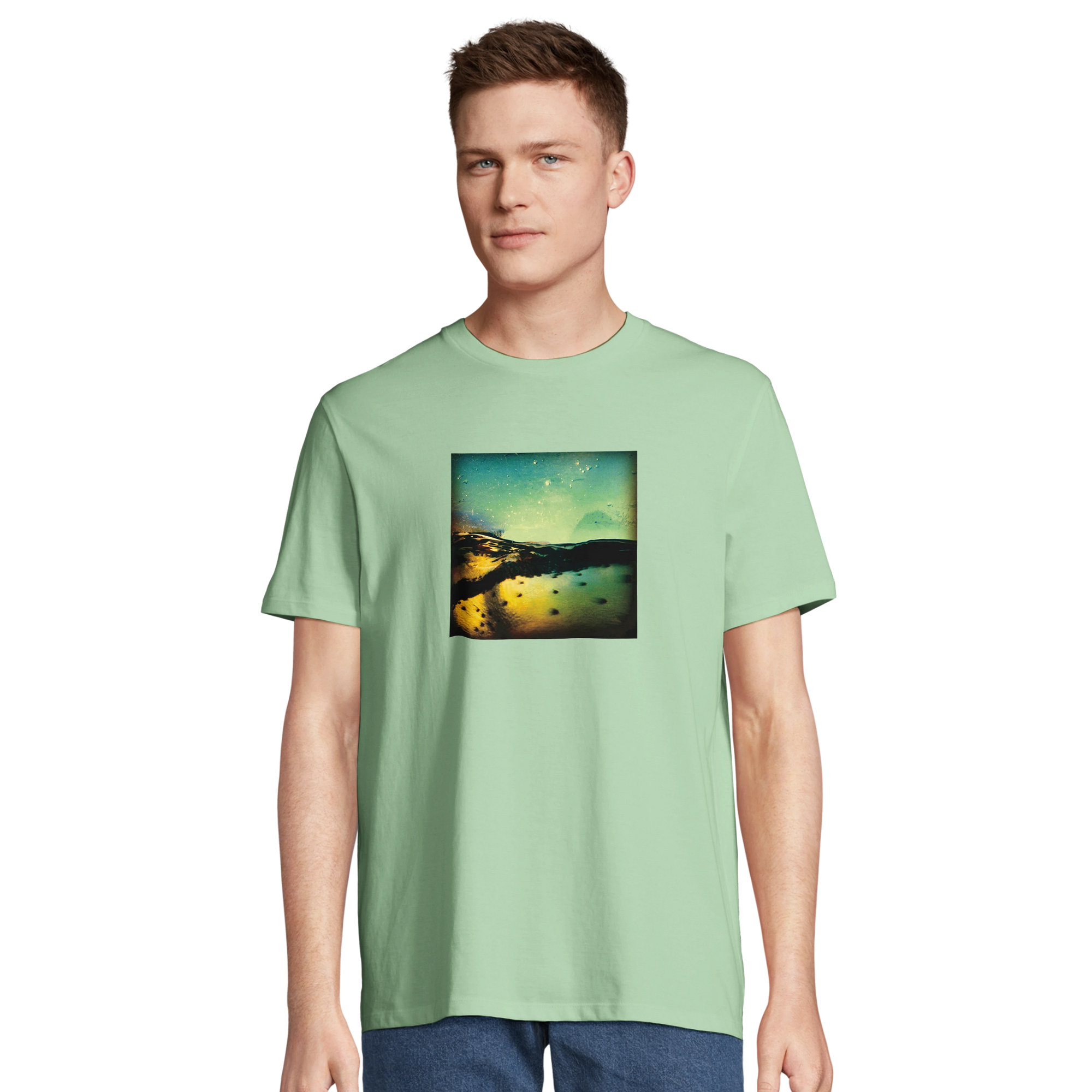 Harmonious - "Underwater Flight" T-shirt frozen green 4