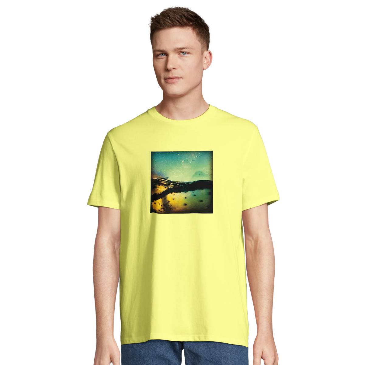 Harmonious - "Underwater Flight" T-shirt Light Yellow 4