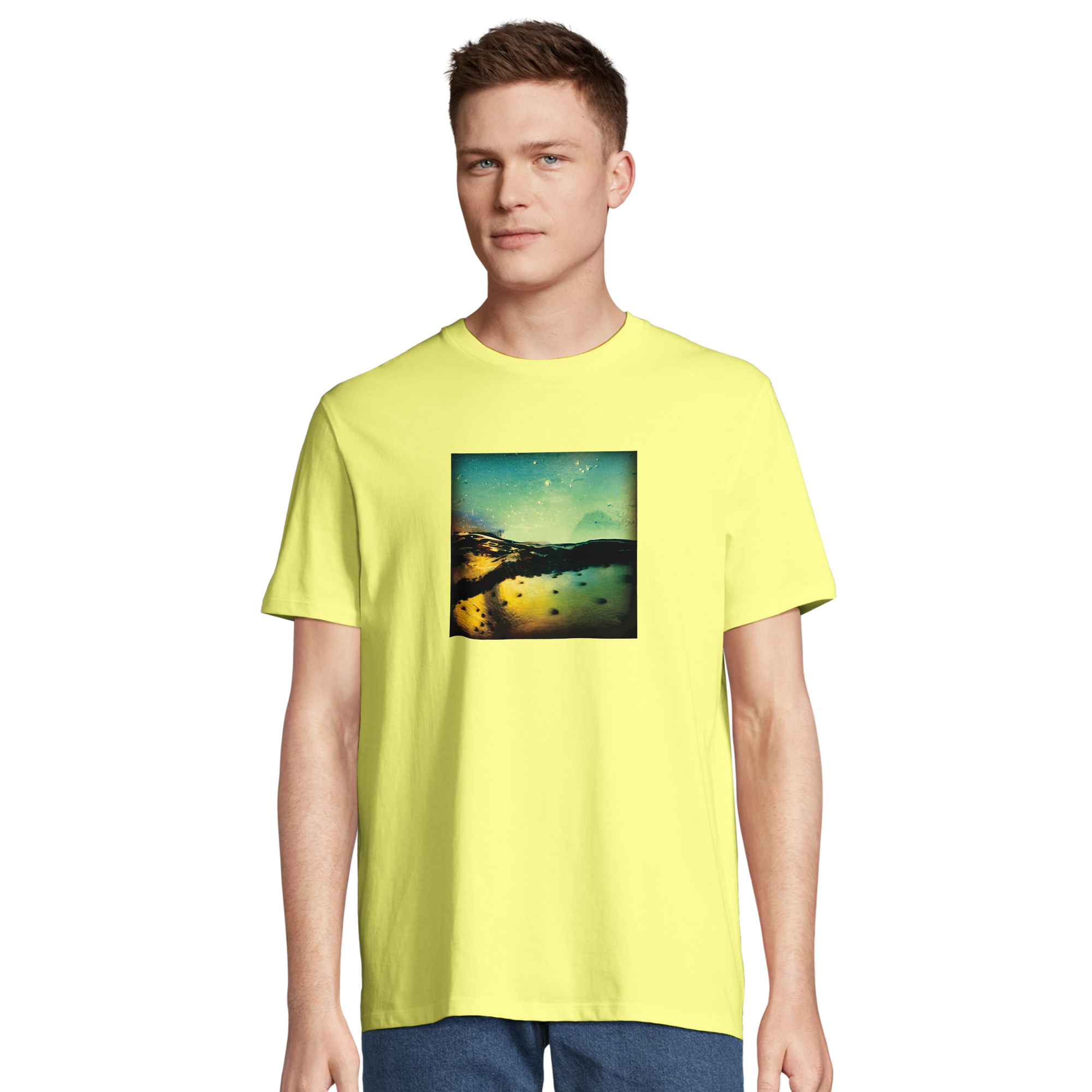 Harmonious - "Underwater Flight" T-shirt Light Yellow 4