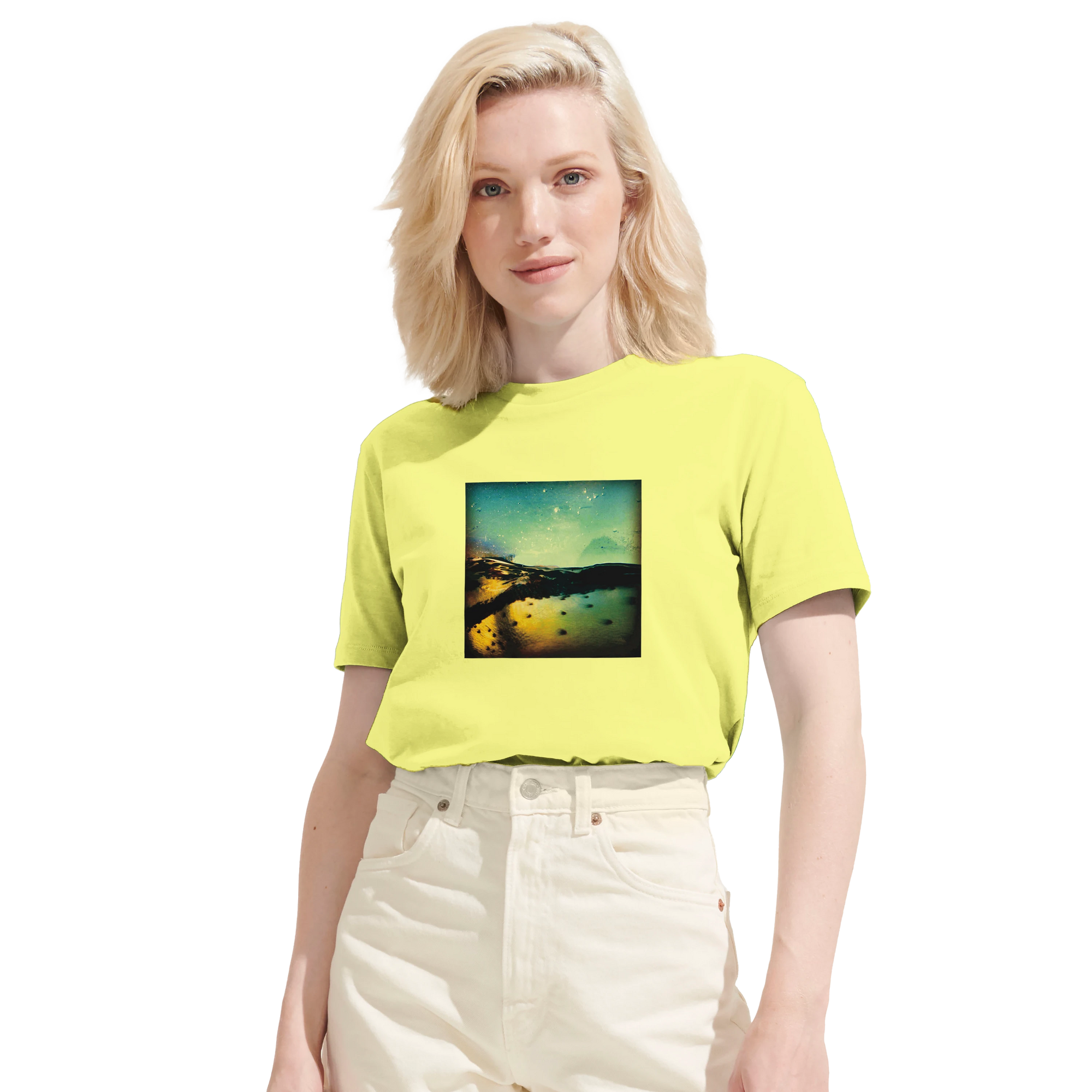 Harmonious - "Underwater Flight" T-shirt Light Yellow 6