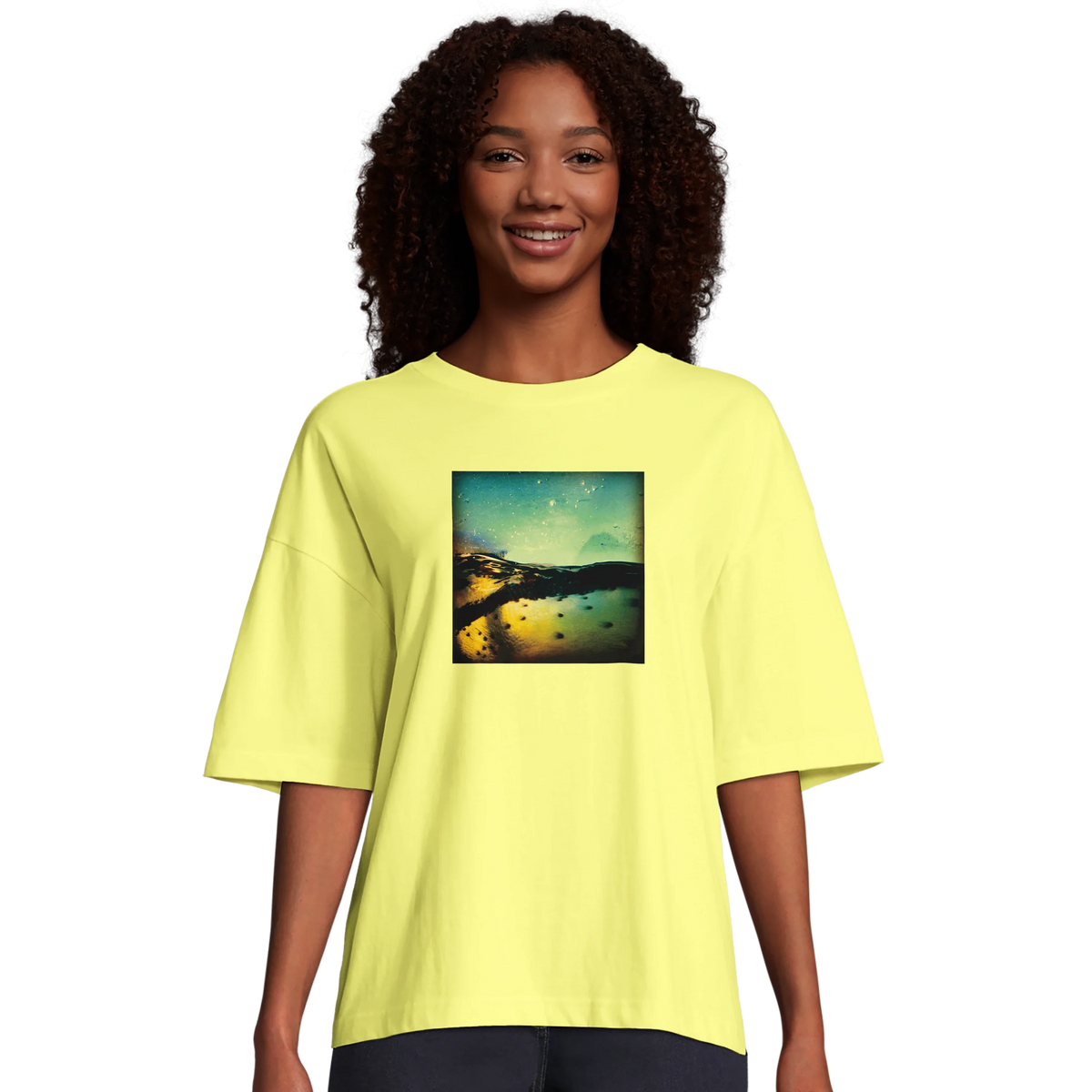Harmonious - "Underwater Flight" T-shirt Light Yellow 4